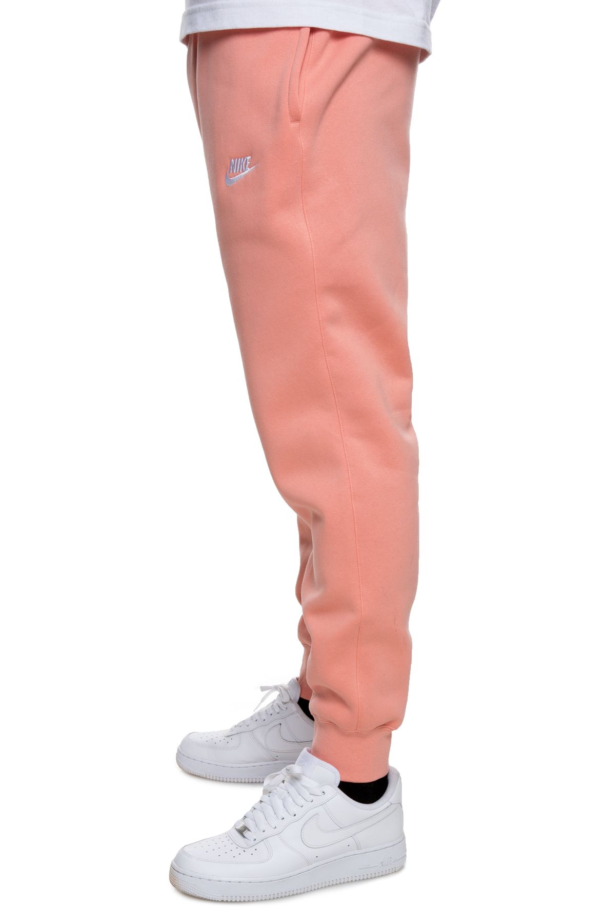 Nike Sportswear Club Fleece Monogram Jogger Pants in Pink for Men
