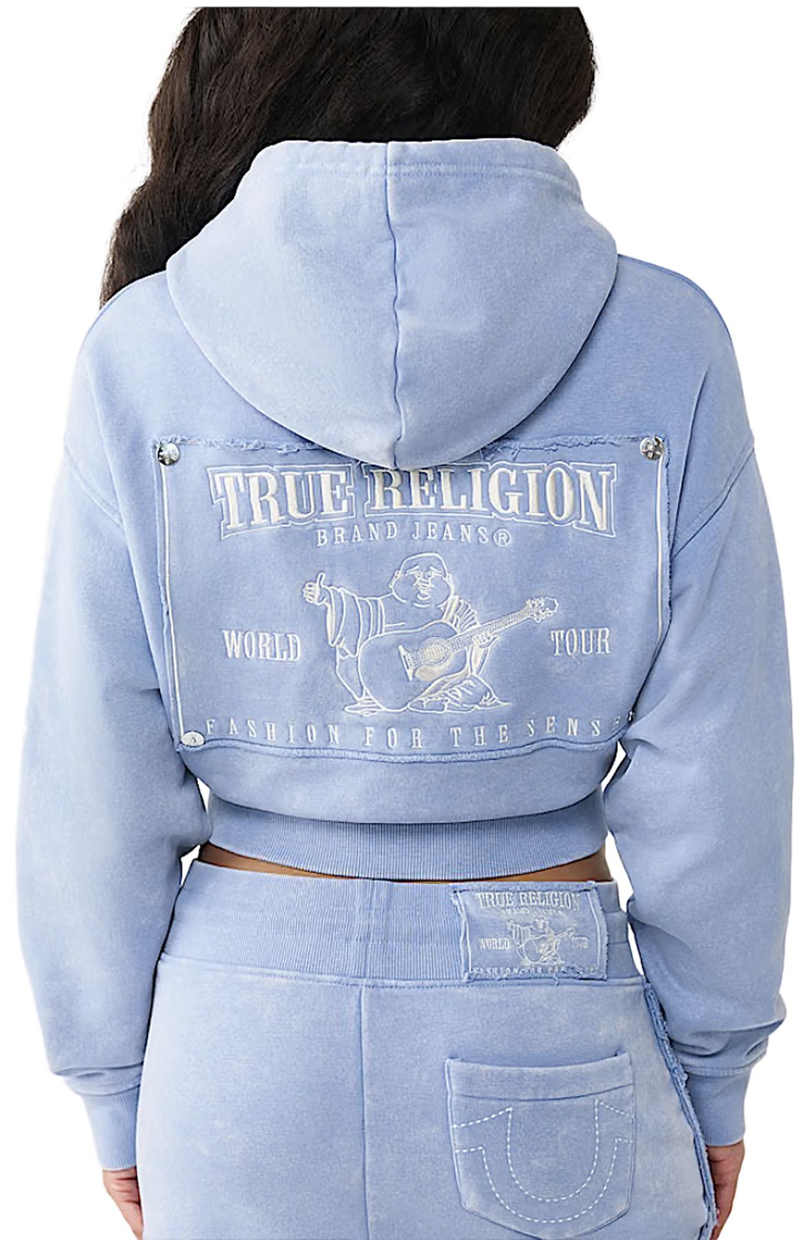 TRUE RELIGION Vintage Washed Zip-Up Hoodie 209881-4943 - Shiekh