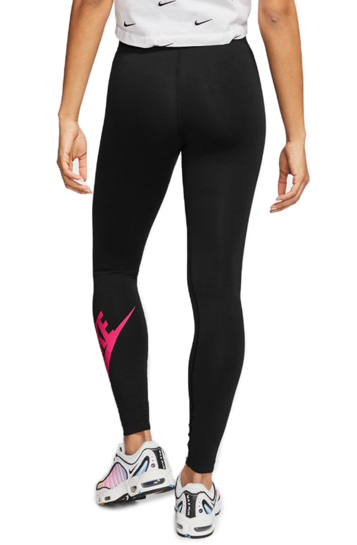 nike futura leggings black and pink