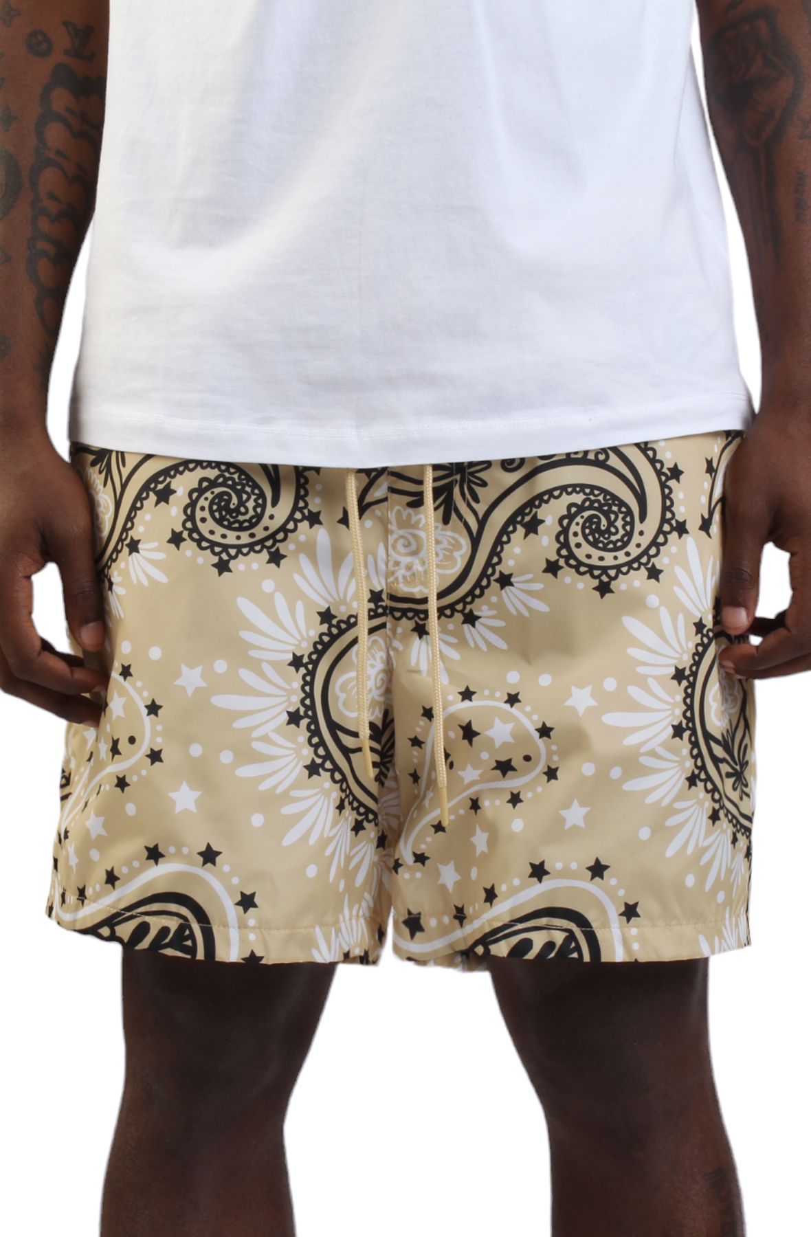 FBRK Paisley Nylon Short 941-911KHA - Shiekh