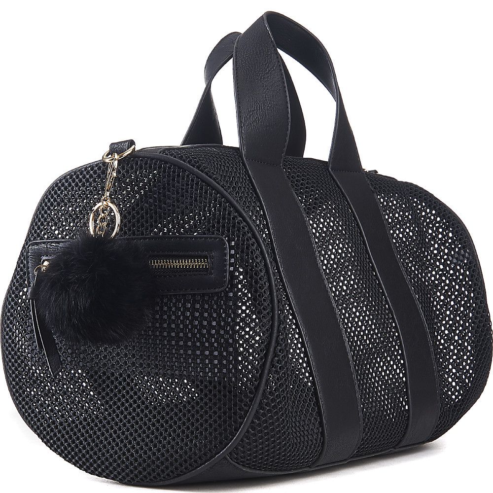 Women&#39;s Trim Mesh Duffle Bag Black