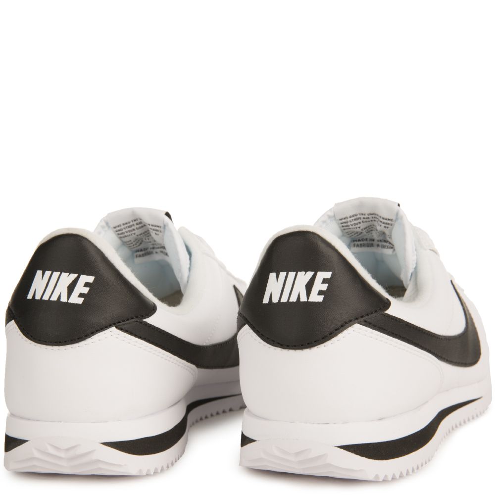 Nike Cortez Basic Leather Mens Lifestyle Shoe Black White 819719
