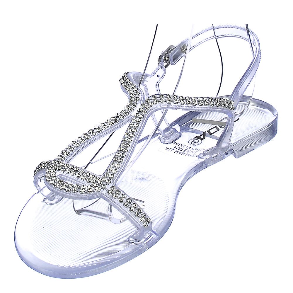 SODA Fizz-S Jeweled Sandal FD FIZZ/CLEAR - Shiekh