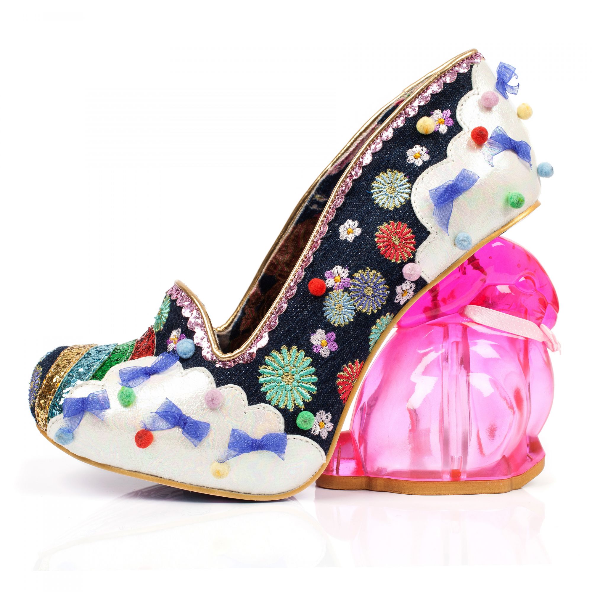 IRREGULAR CHOICE Women's Rain Bunny Blue Heel 4107-13A/NAVY - Shiekh