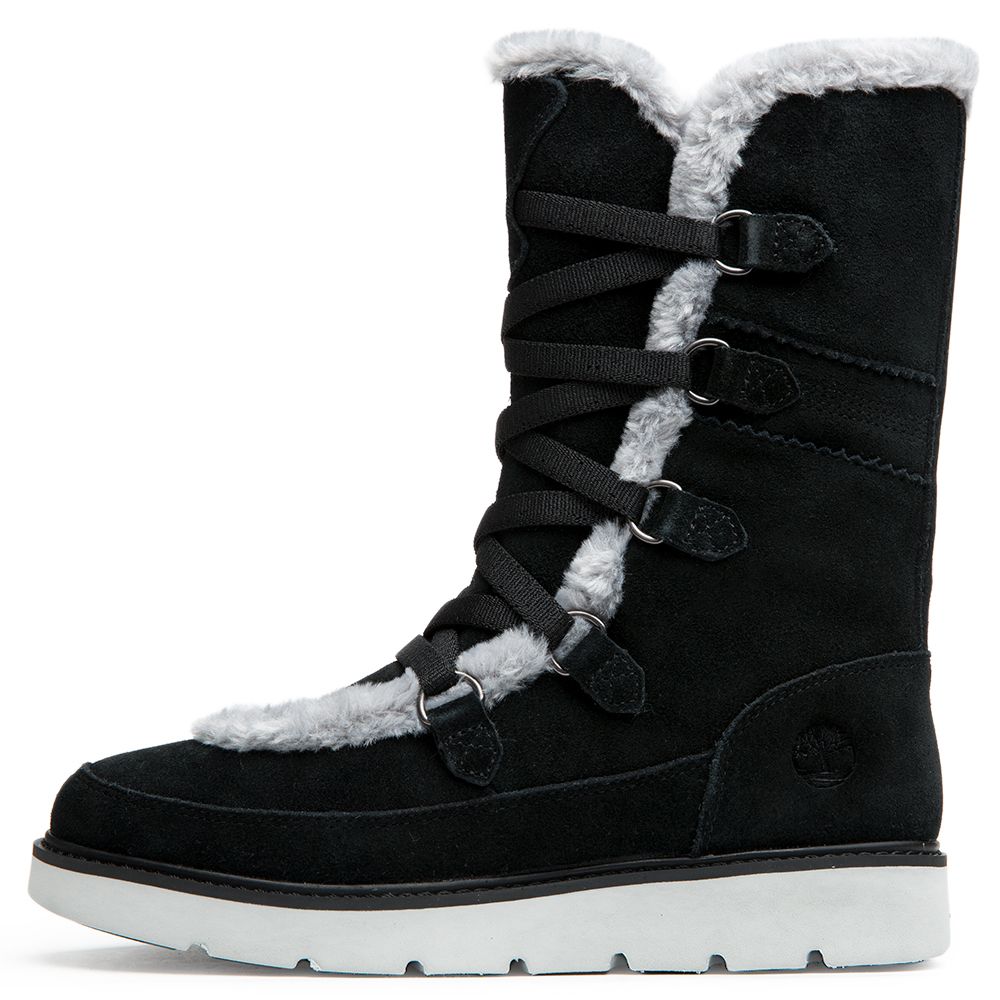 black timberlands with fur