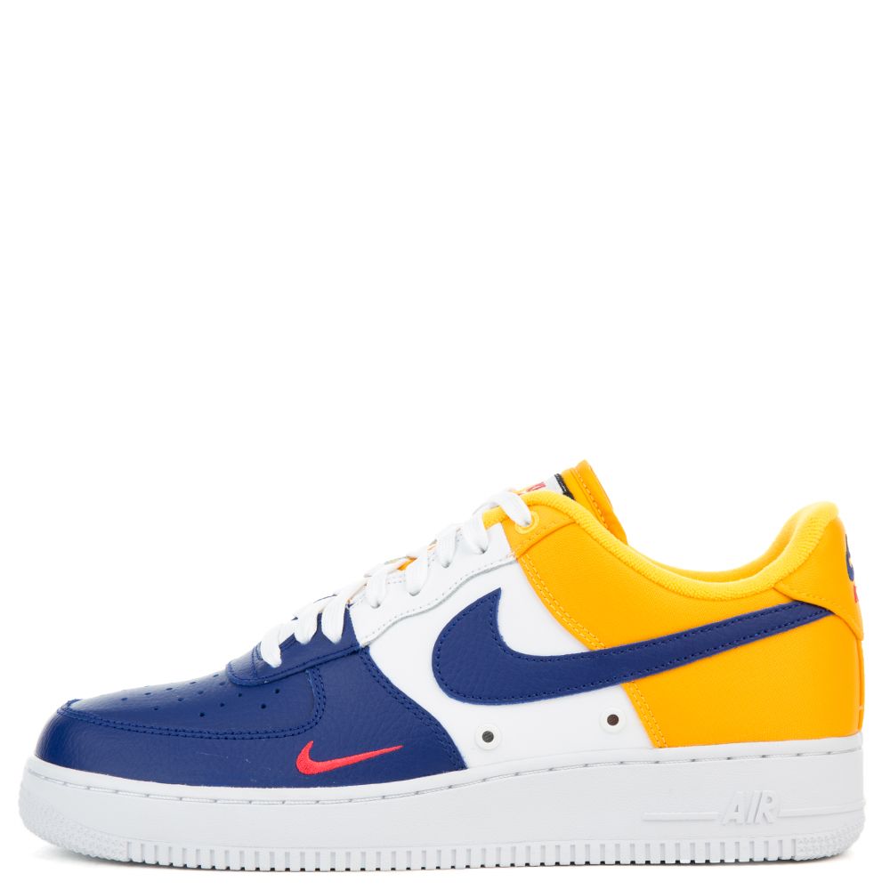 royal blue and yellow air force ones