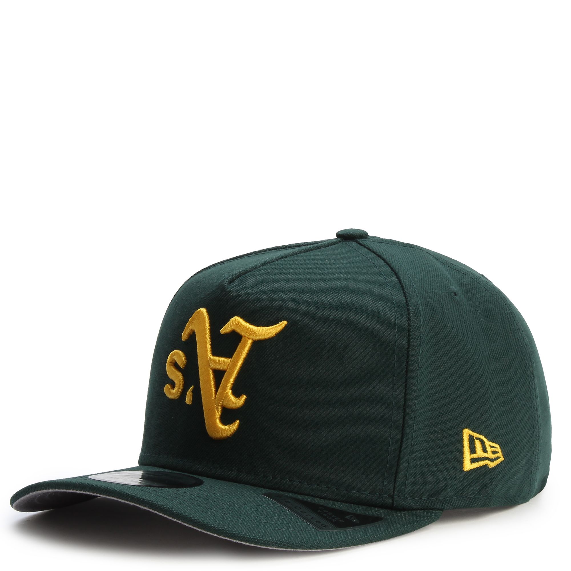 90s OAKLAND Athletics キャップ ダークグリーン Green Oakland Athletics Clouds Bottom 1989 World Series Side