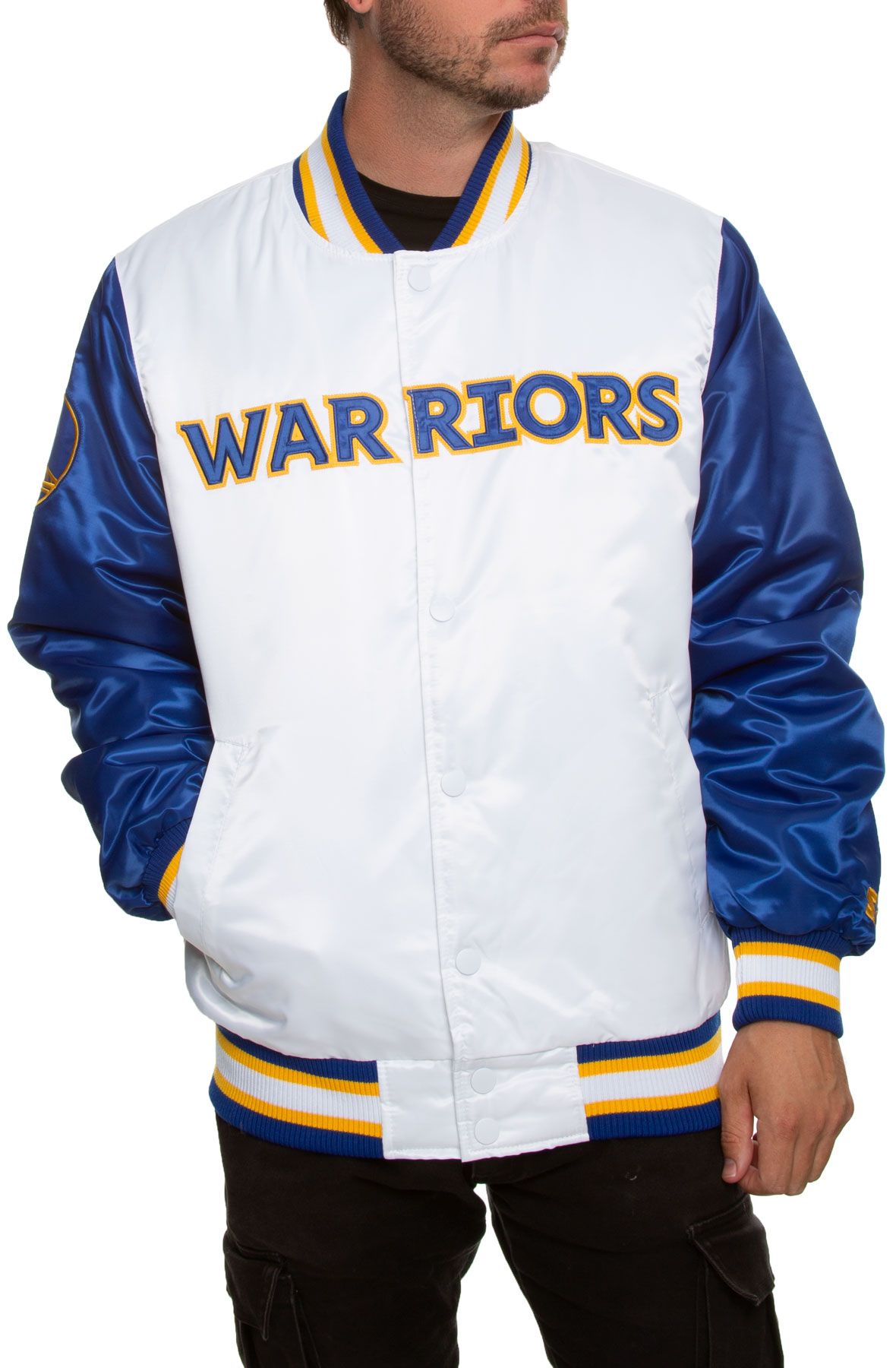 golden state warriors white nike championship jacket