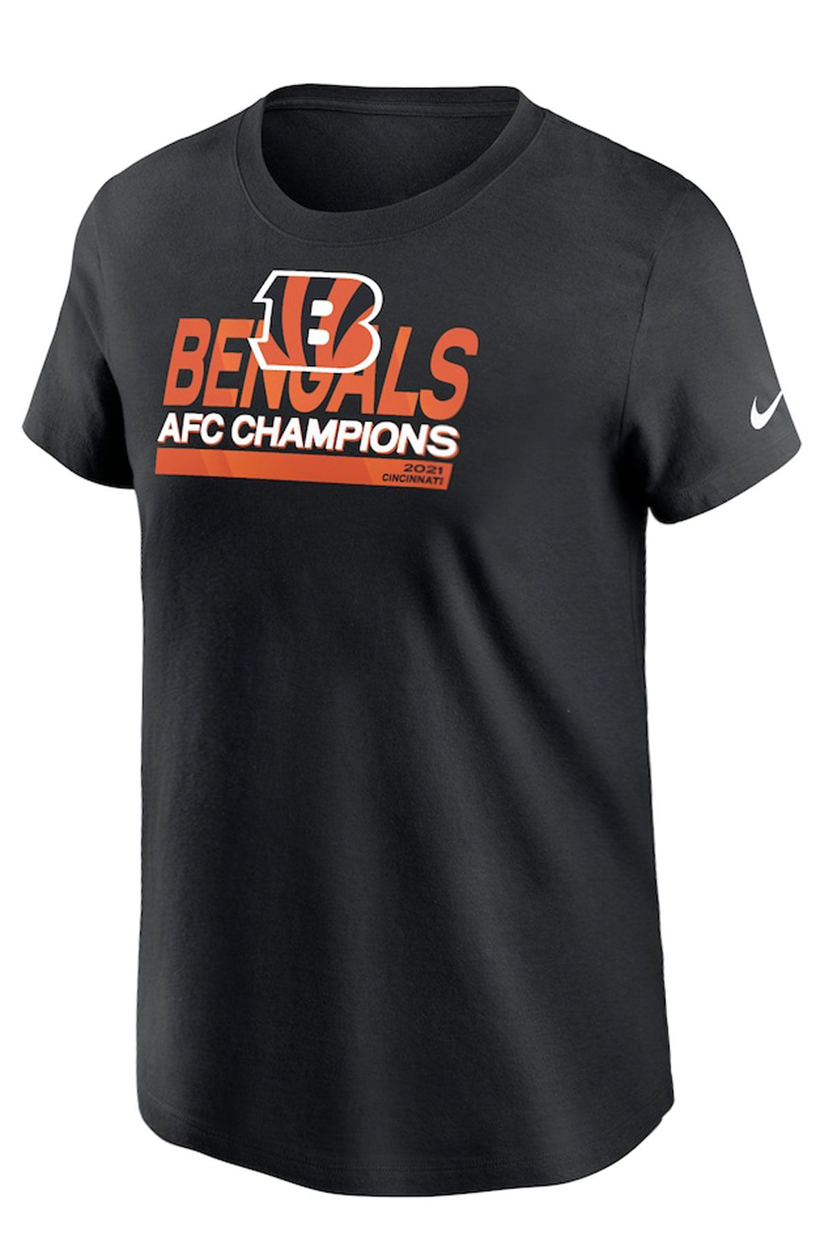 Cincinnati Bengals AFC Championship Champions 2021 Black T-Shirt