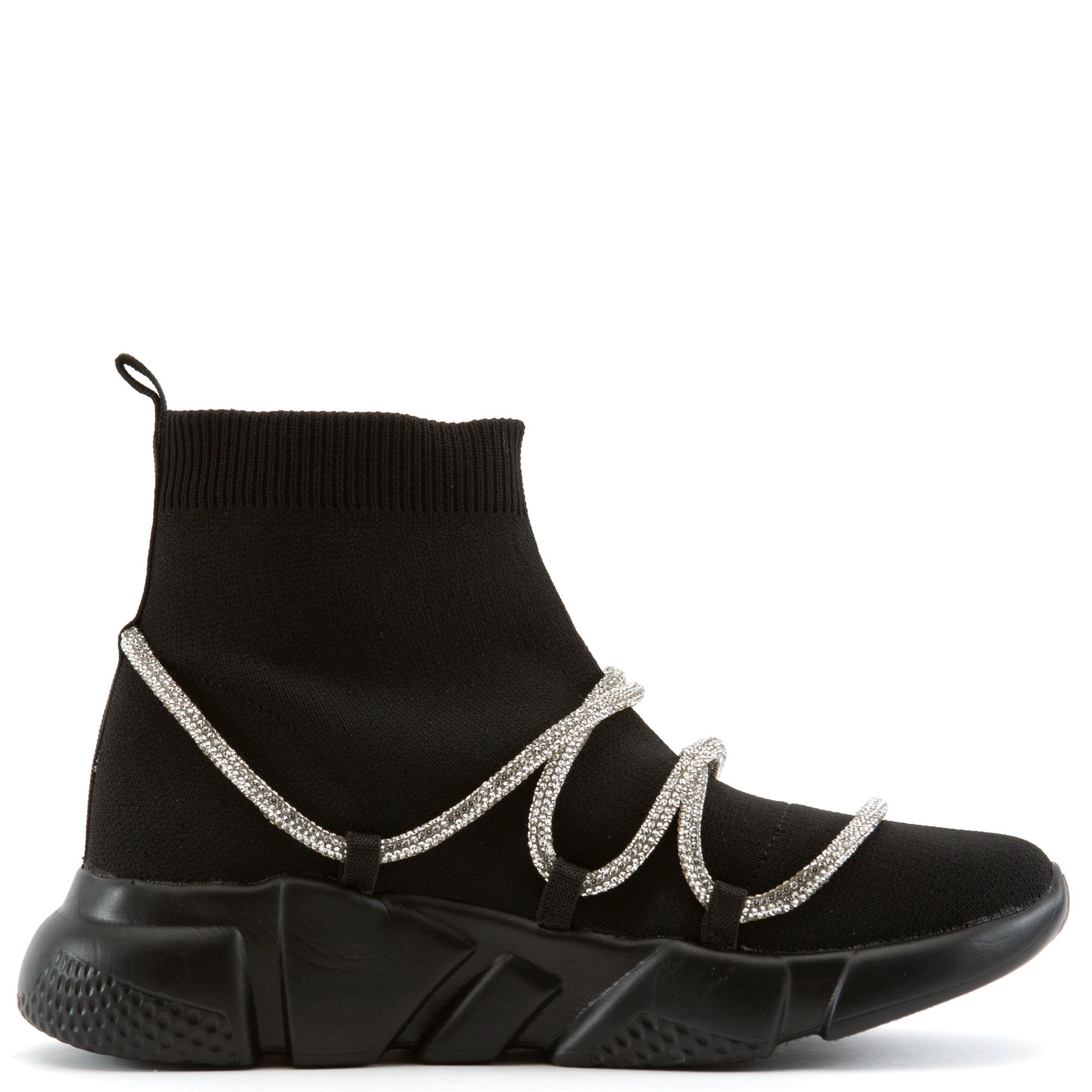 CAPE ROBBIN Radiate Sneaker Booties RADIATE-BLK Shiekh