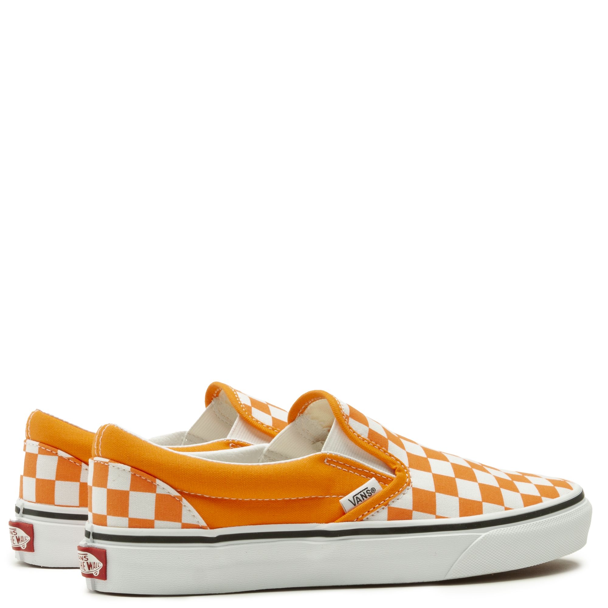VANS Yellow & White Checkered Slip On Sneakers Kids US Size 7