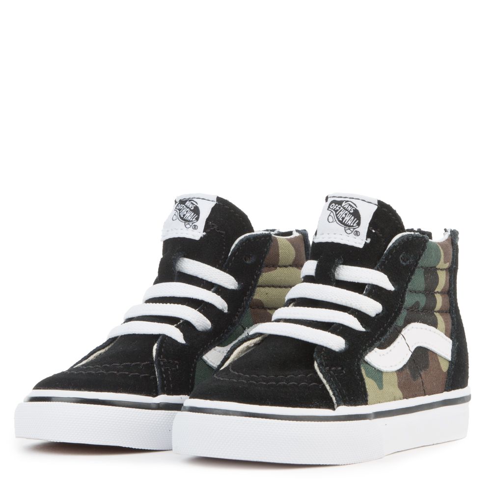 vans black and white camo