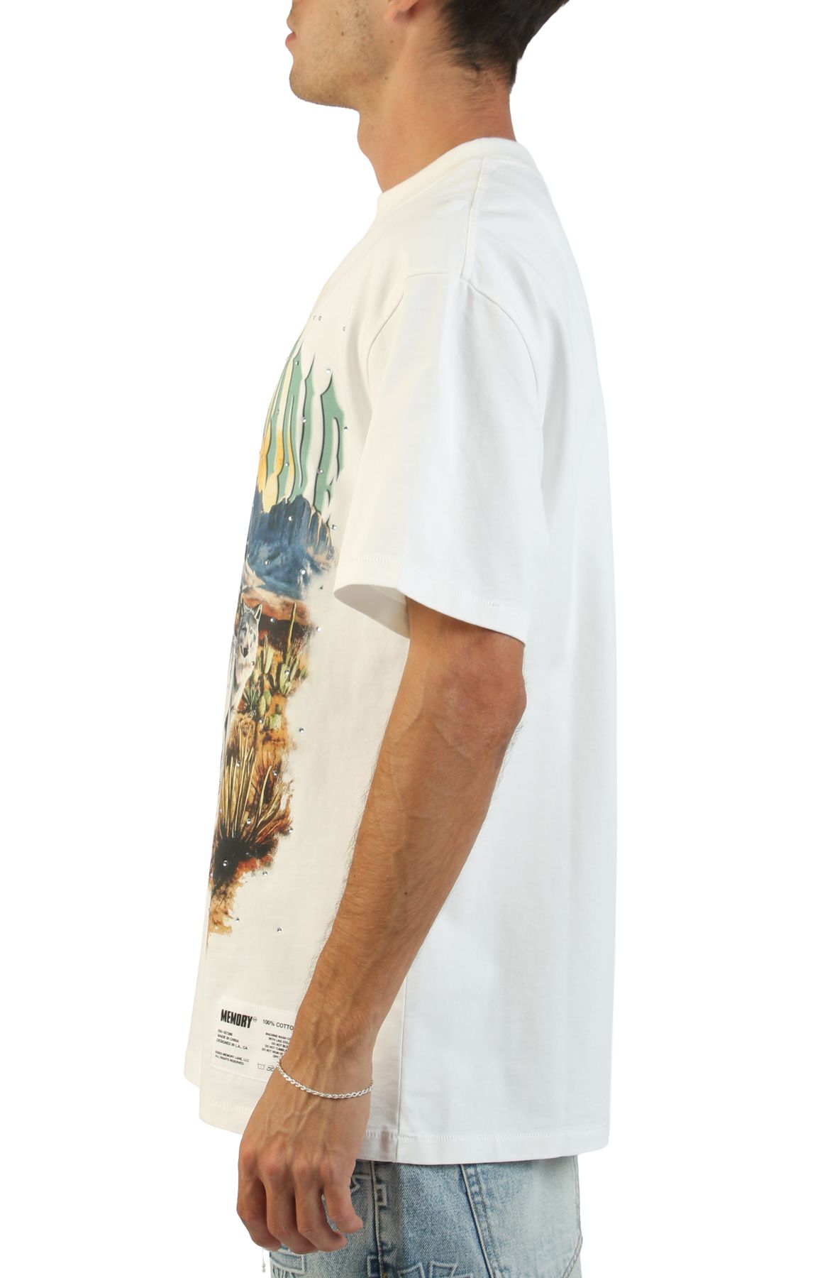 MEMORY LANE Running Wolves T-Shirt ML-HO25-022 - Shiekh