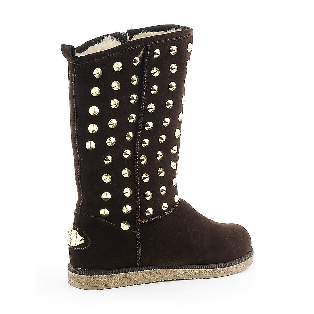 studded flat boots