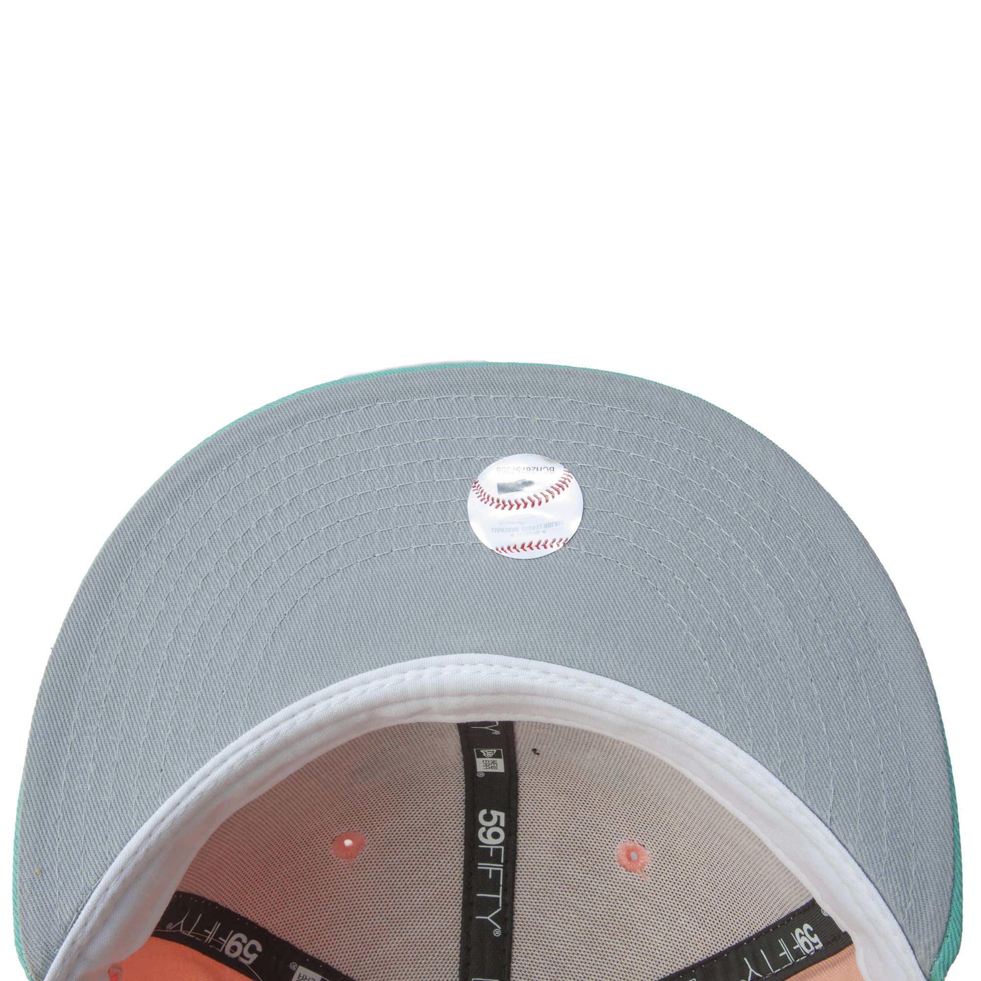 New Era Caps Miami Marlins Peach Mint 59FIFTY Fitted Hat Peach/Mint