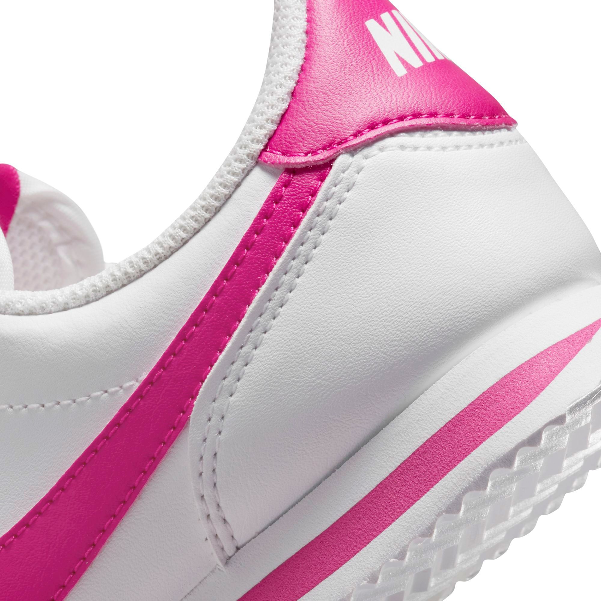 Cortez Basic SL GS 'White Hyper Pink