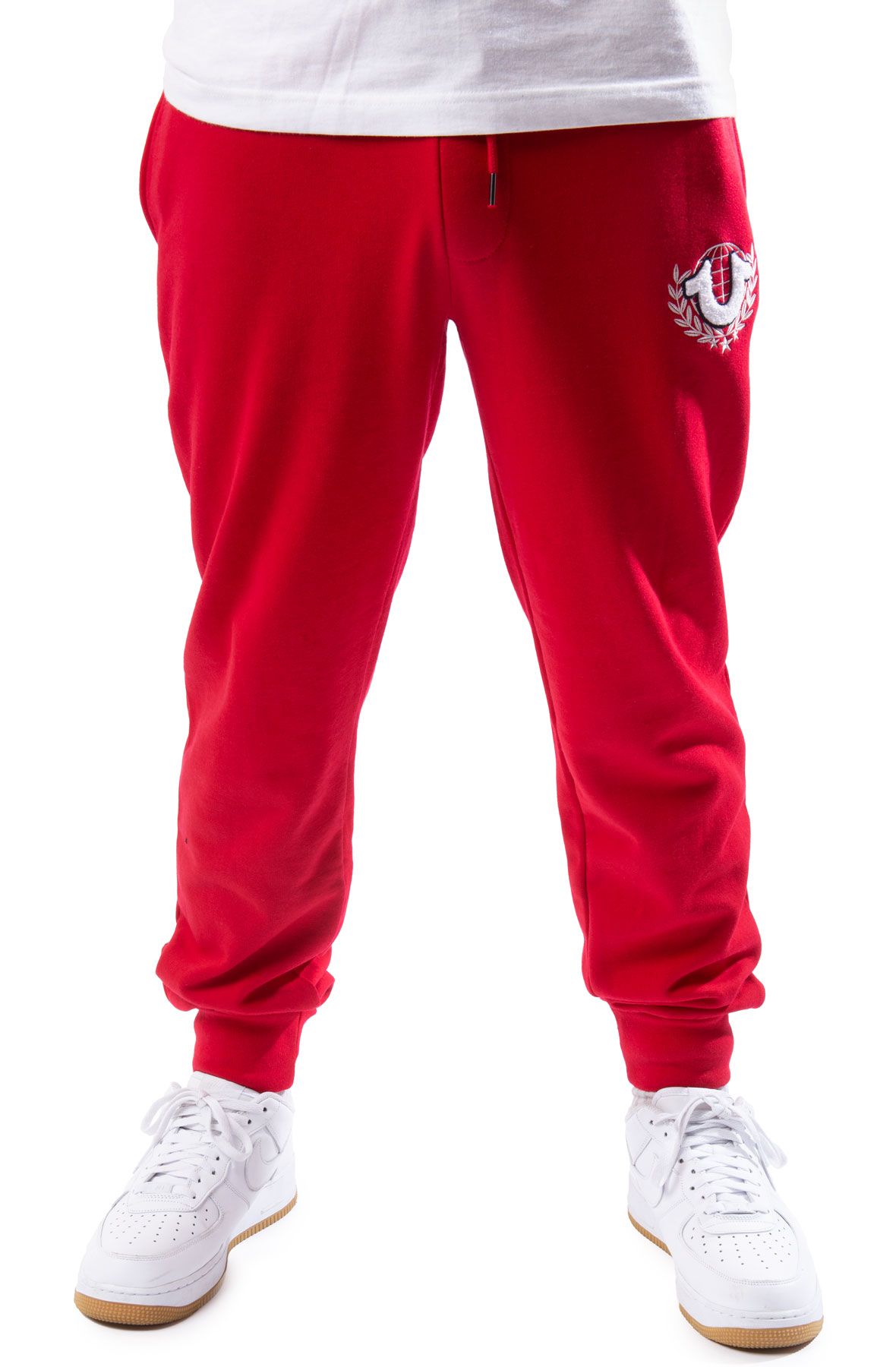 Red true sale religion sweatpants