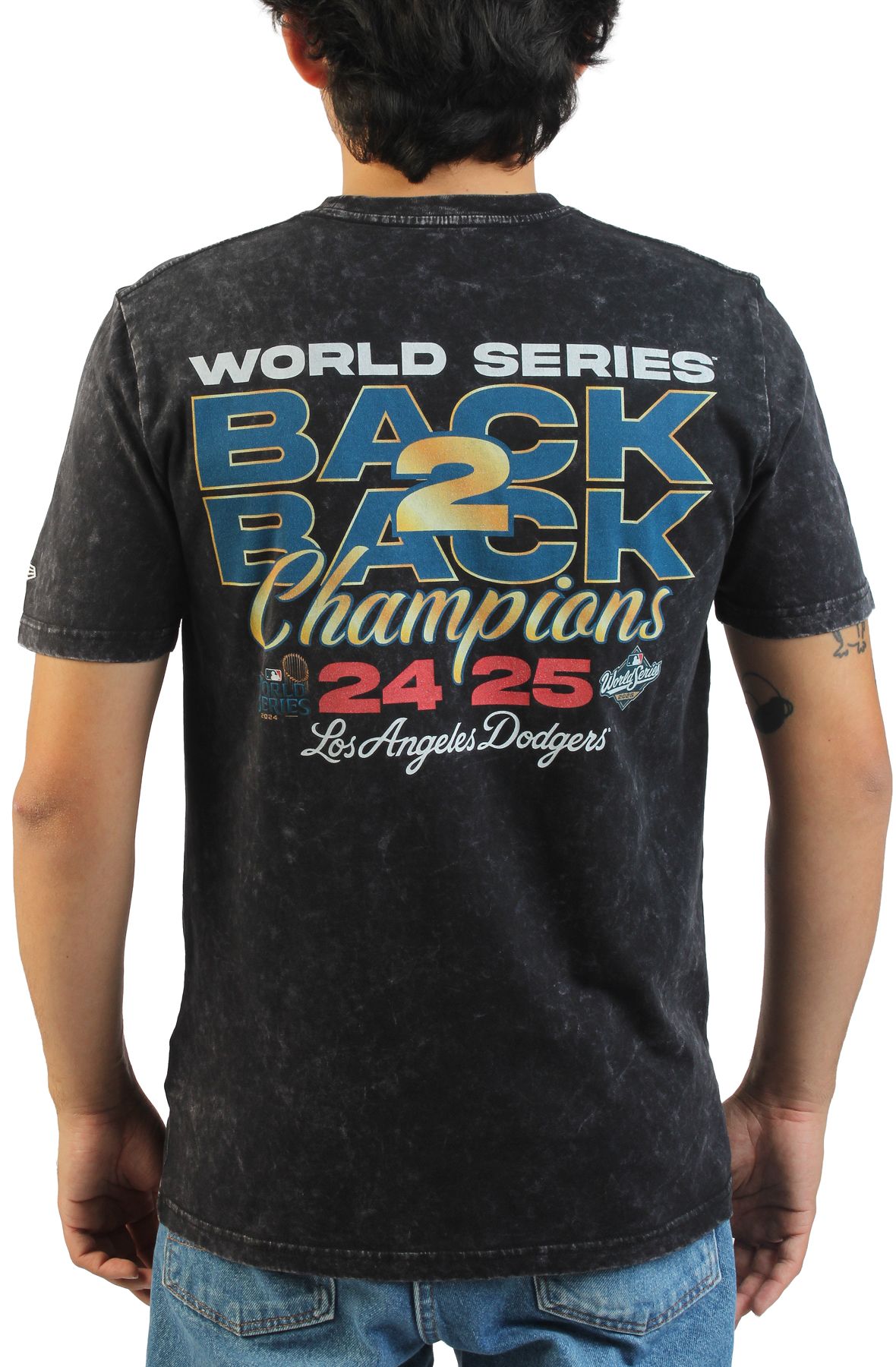 NEW ERA CAPS Los Angeles Dodgers Back 2 Back Champs T-Shirt