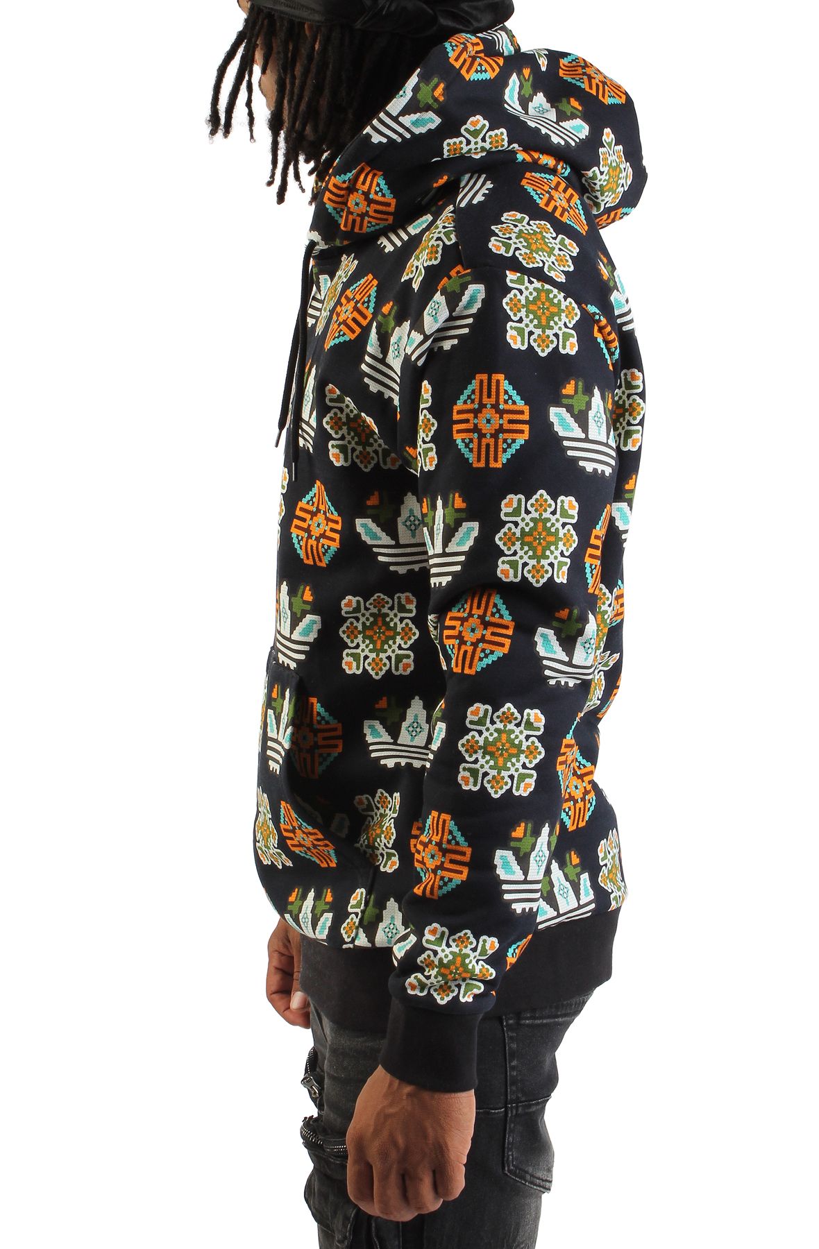 ADIDAS Tile Allover Print Loose Hoodie JW1085 - Shiekh