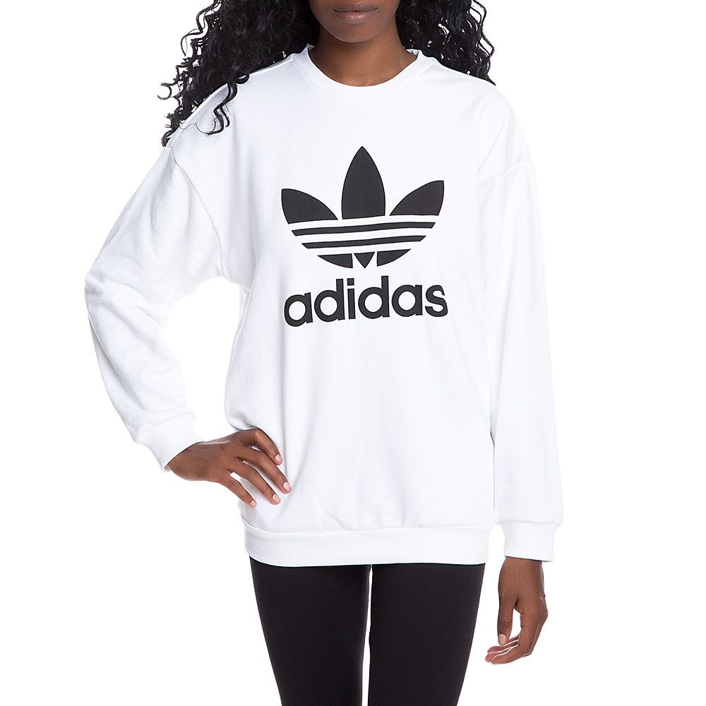 Women's trefoil sweatshirt hot sale