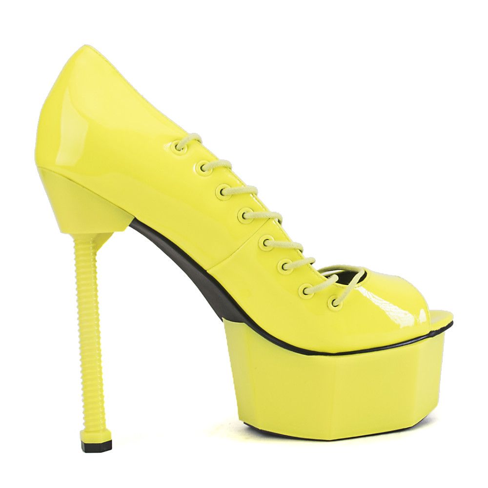 JENNIFER CHOU Platform High Heel Topanga TOPANGA YELLOW - Shiekh