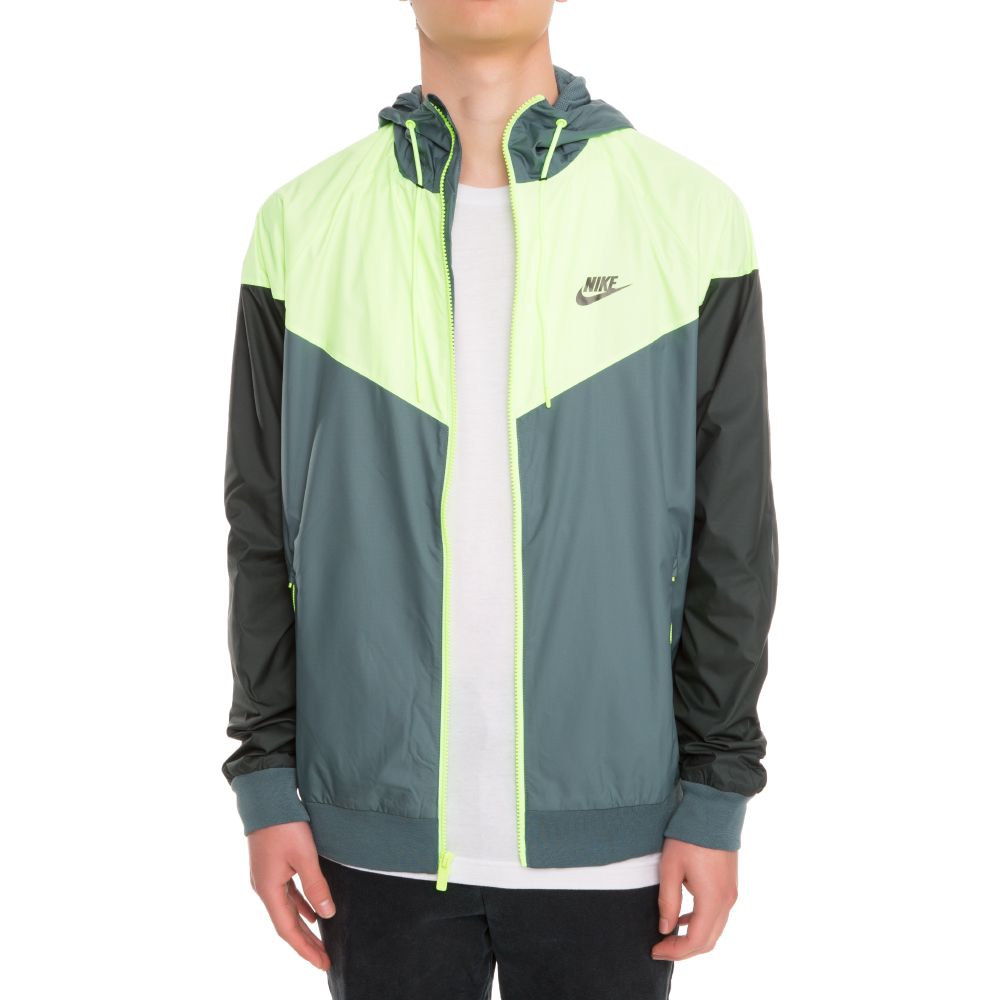 black and neon green nike jacket