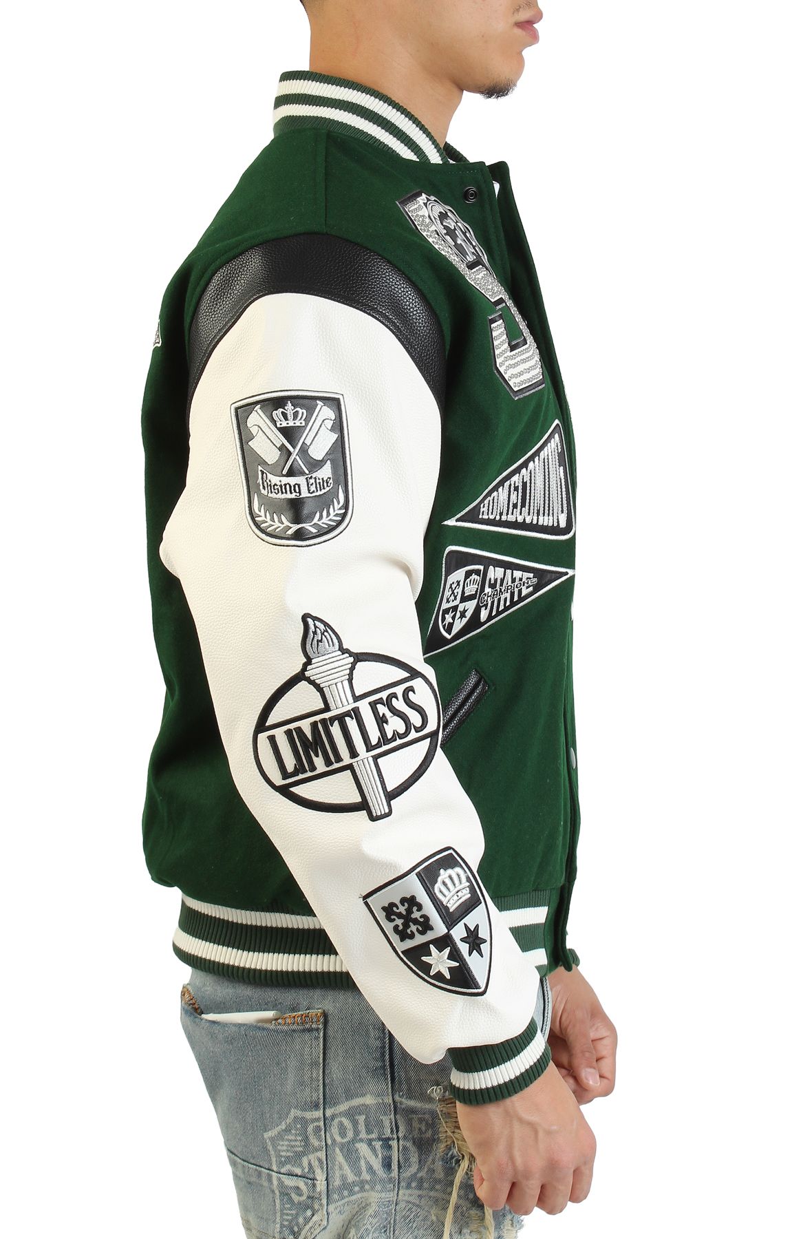 SMOKE RISE Luxe Legacy Jacket OH25697SK-HUNT - Shiekh