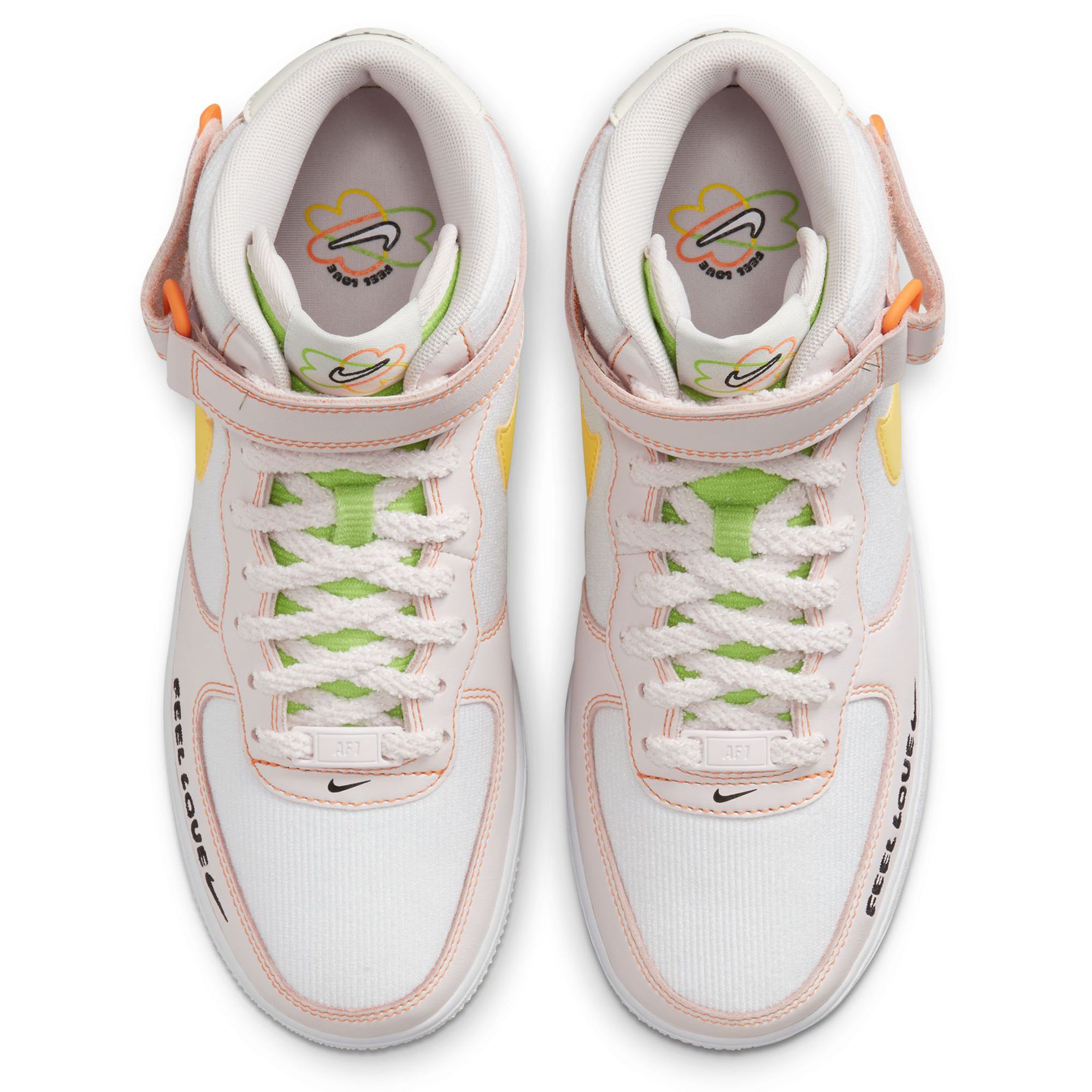 white & pink air force 1 07 essential trainers