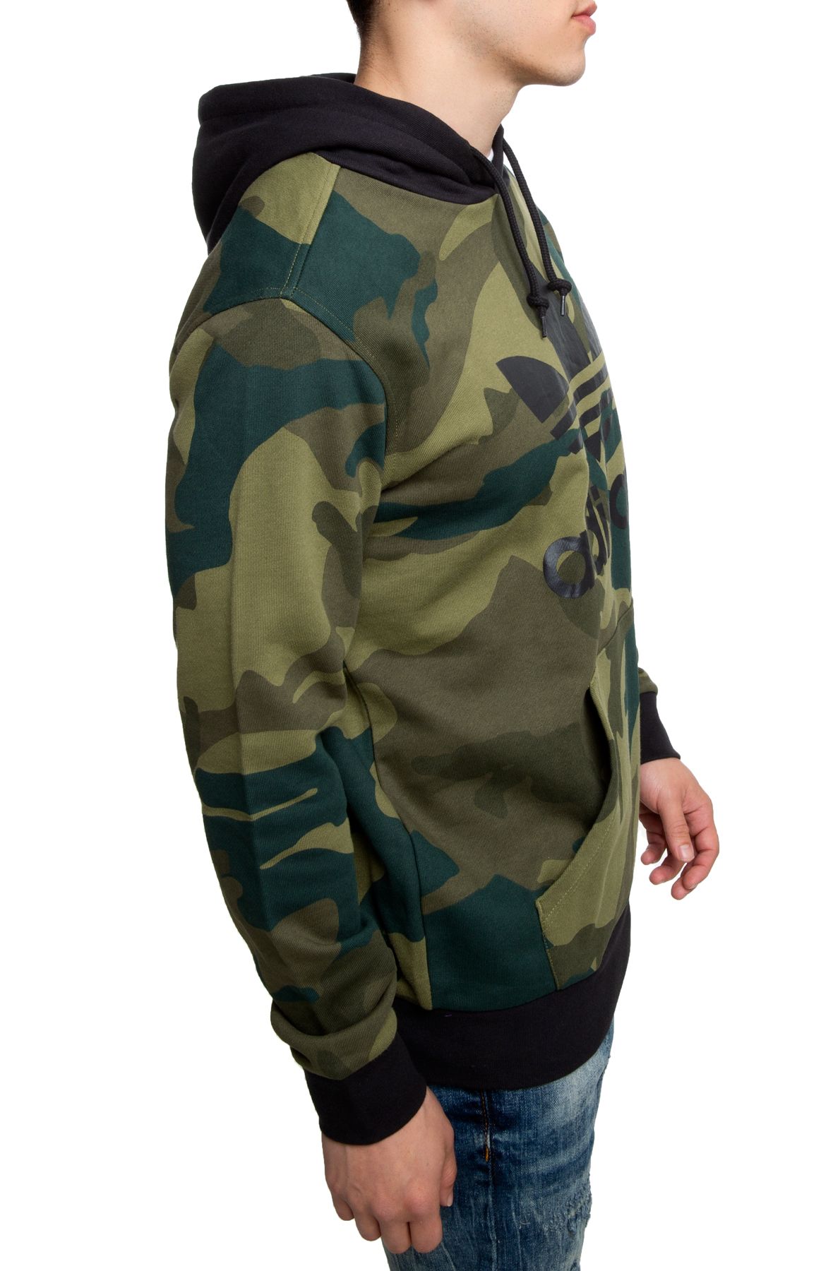 Adidas originals men's trefoil best sale hoodie camo