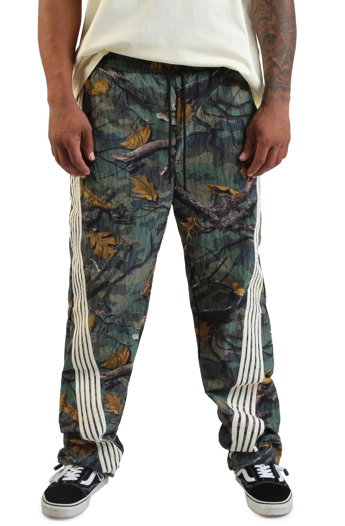 REBEL MINDS 5 Stripe Nylon Pants 100-492HUNT - Shiekh