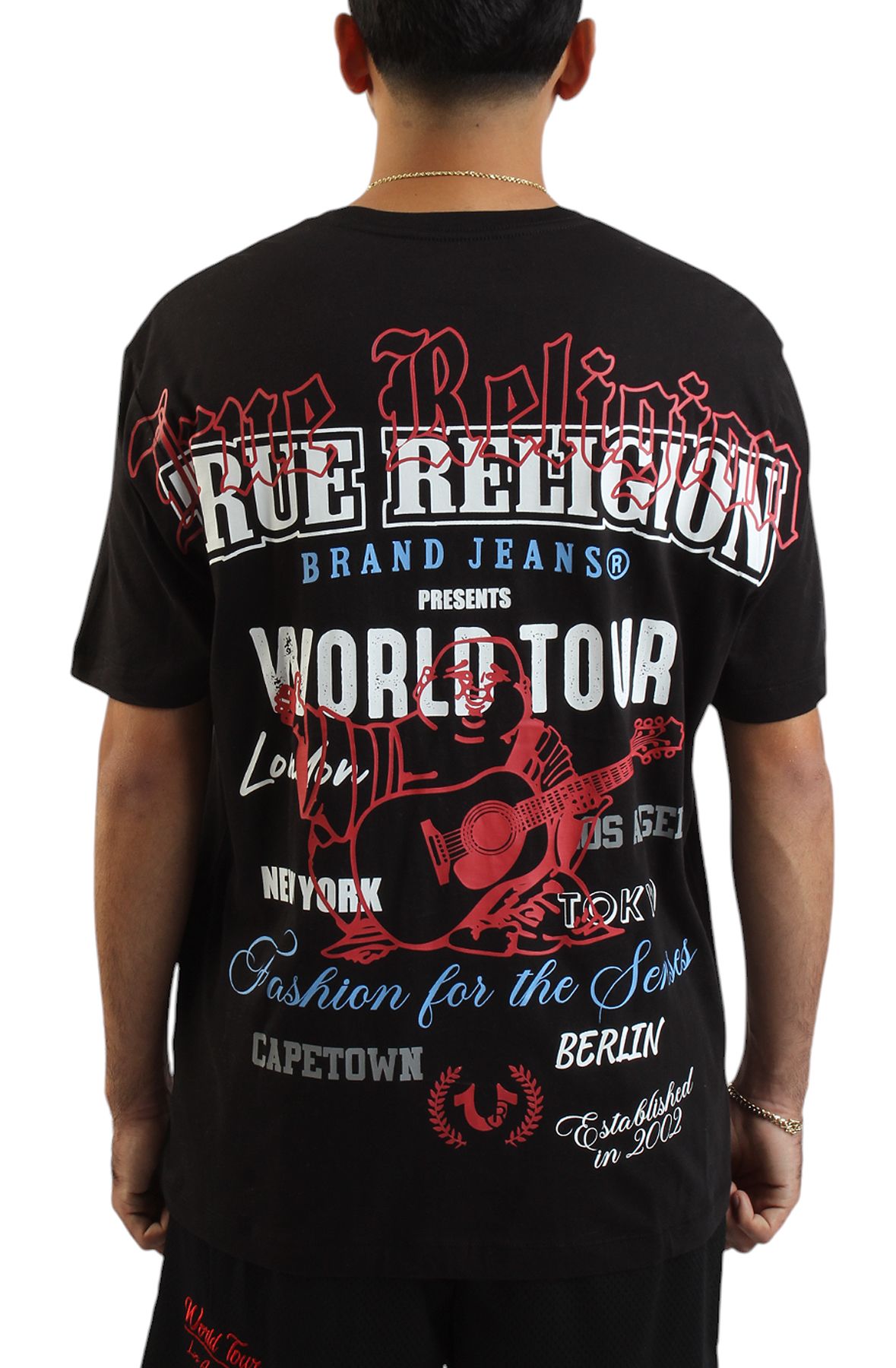 関税込み♪【TRUE RELIGION】 WORLD TOUR ロゴ入り★Tシャツ Men's True Religion World Tour Logo T-Shirt | JD Sports