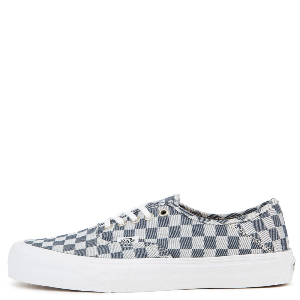 vans authentic checkerboard grey