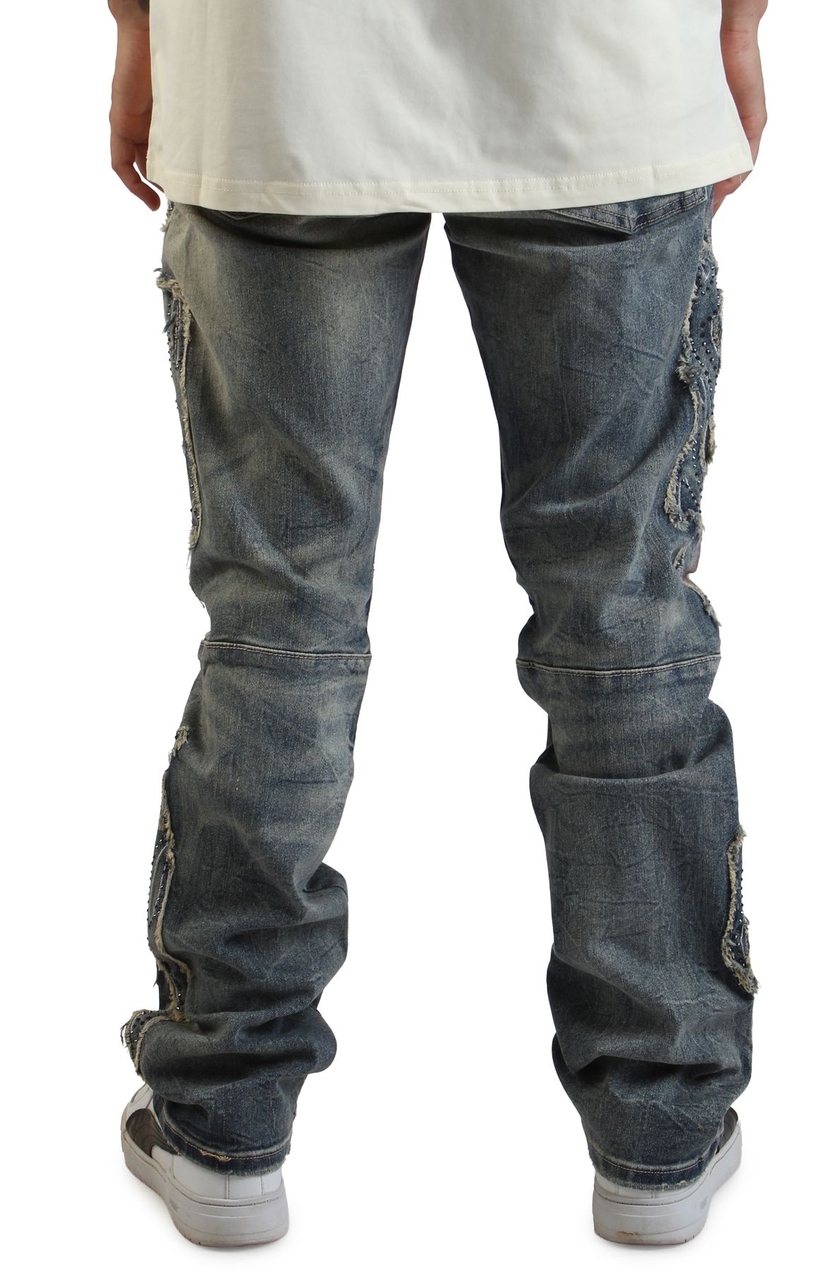 SMOKE RISE Henry Tribal Jean JP25529SK-HBLU - Shiekh
