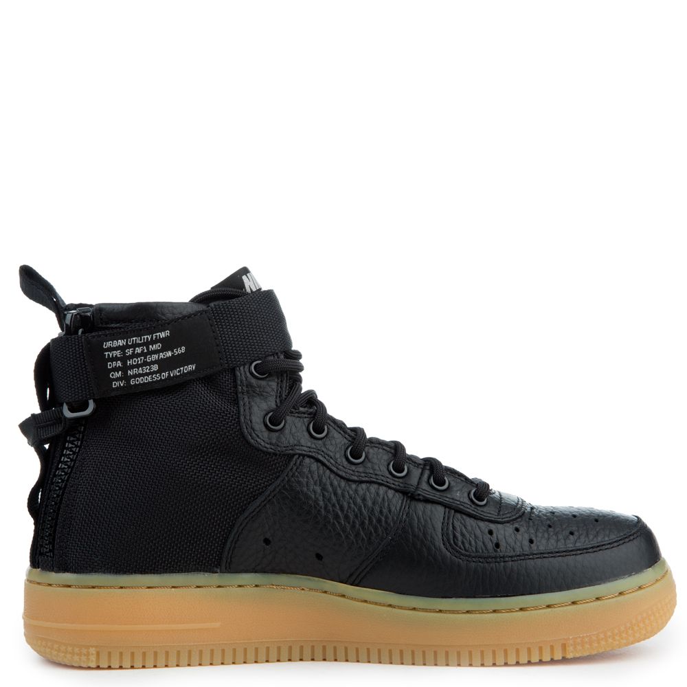 sf air force 1 mid black gum
