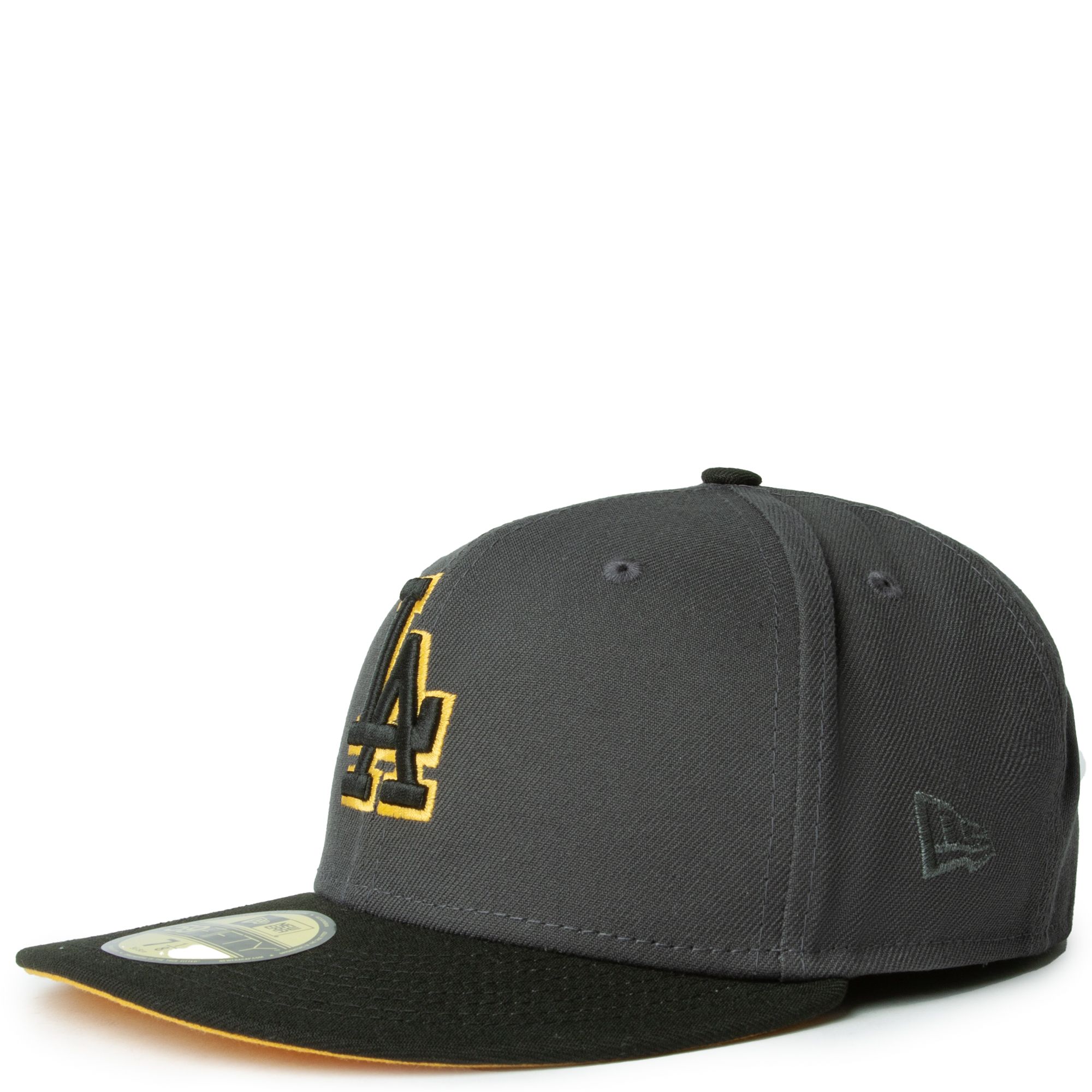 Los Angeles Dodgers New Era Two-Tone 59FIFTY Fitted Hat - Gray/Black 7 3/4