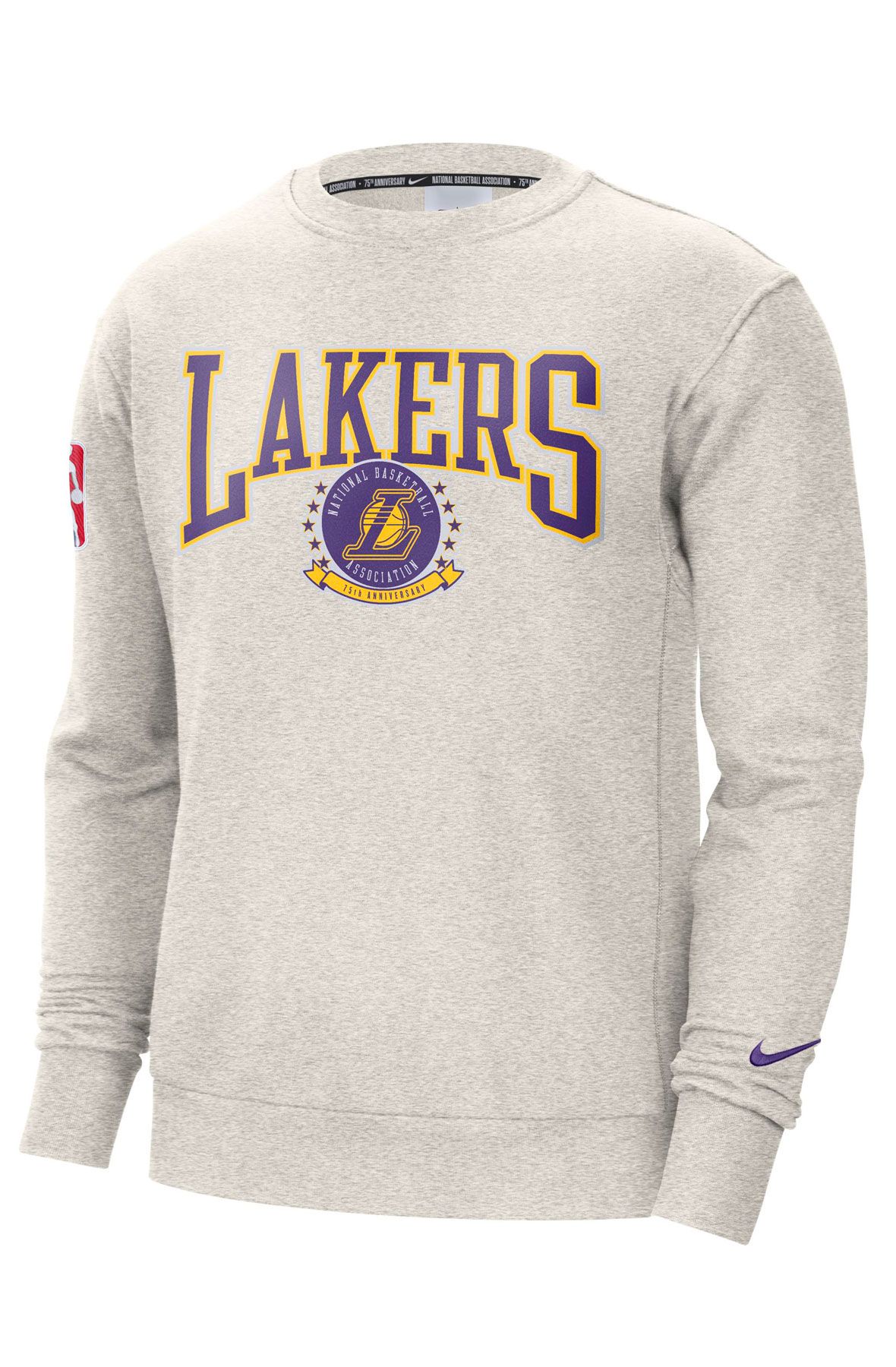 NIKE Los Angeles Lakers Courtside NBA Fleece Crew Sweatshirt