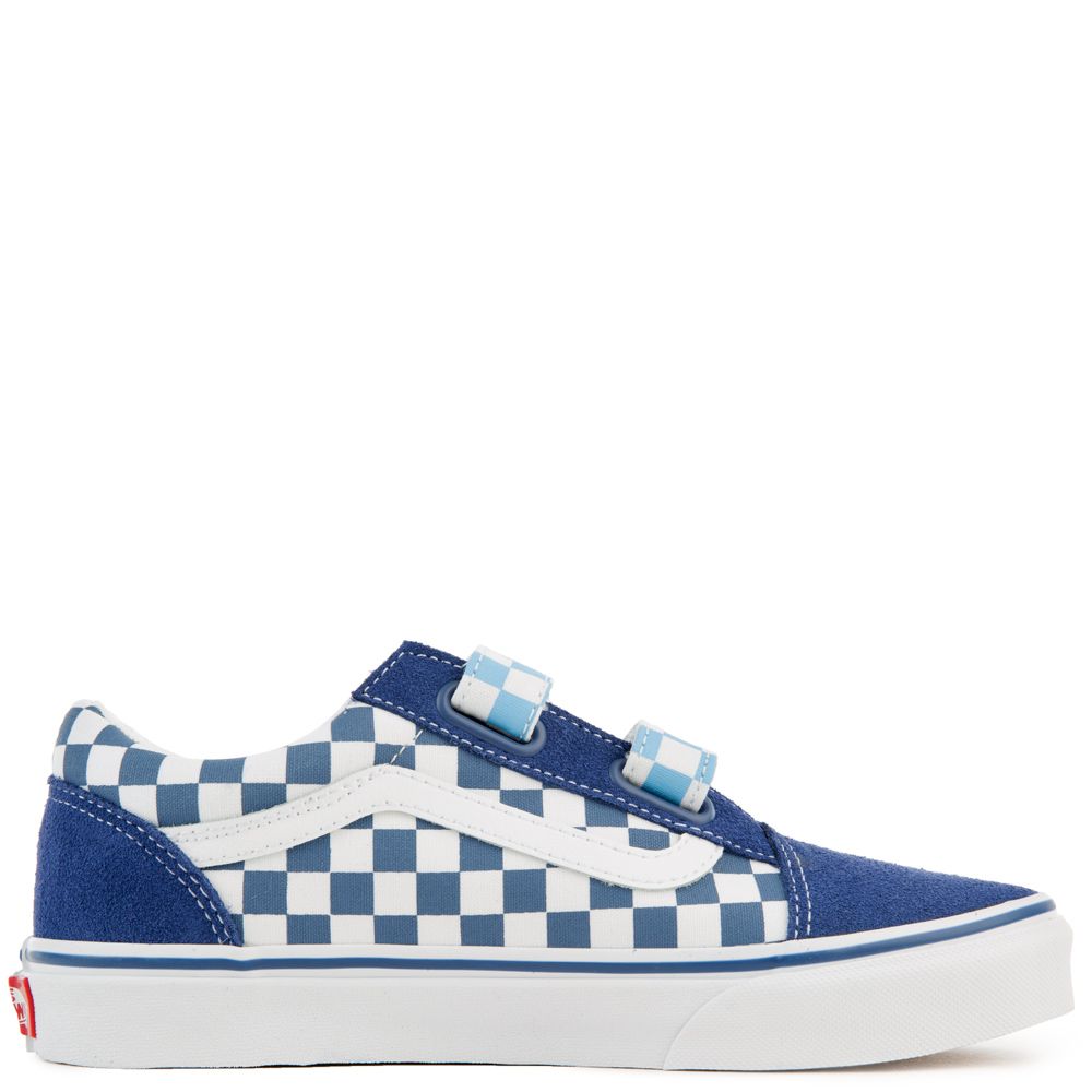 vans checkerboard navy blue