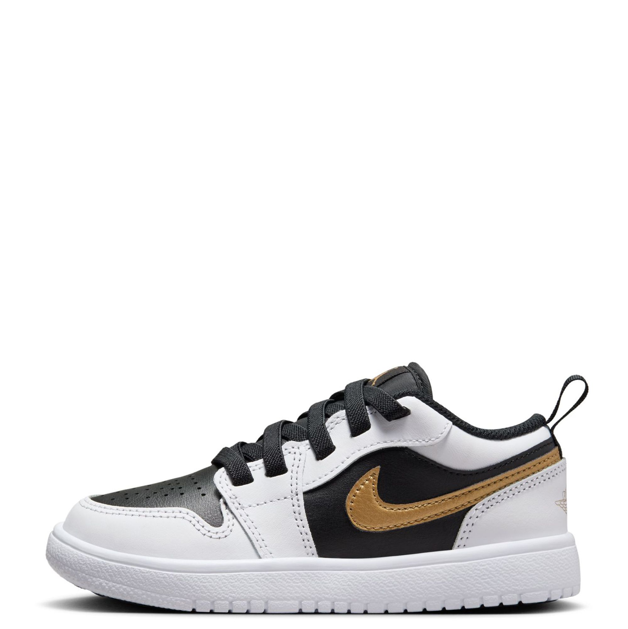 Jordan 1 low gold black on sale