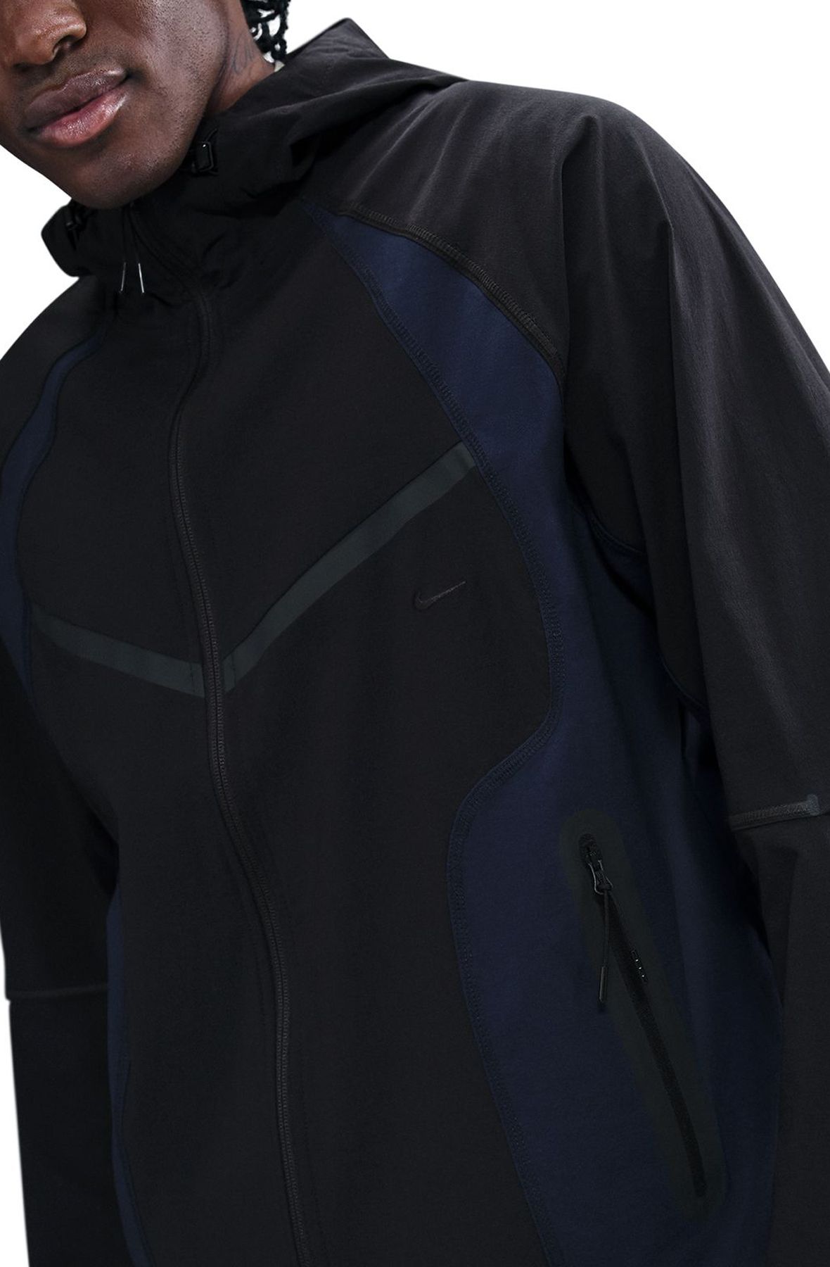 NIKE Tech Dri-FIT Woven Color-Block Windrunner Loose Jacket IH8461
