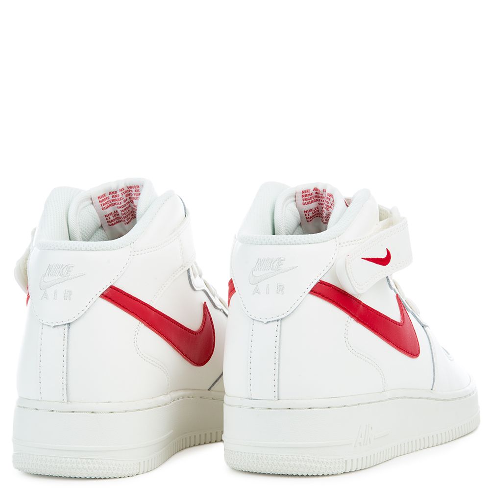 Nike air force 1 mid sail university red outlet
