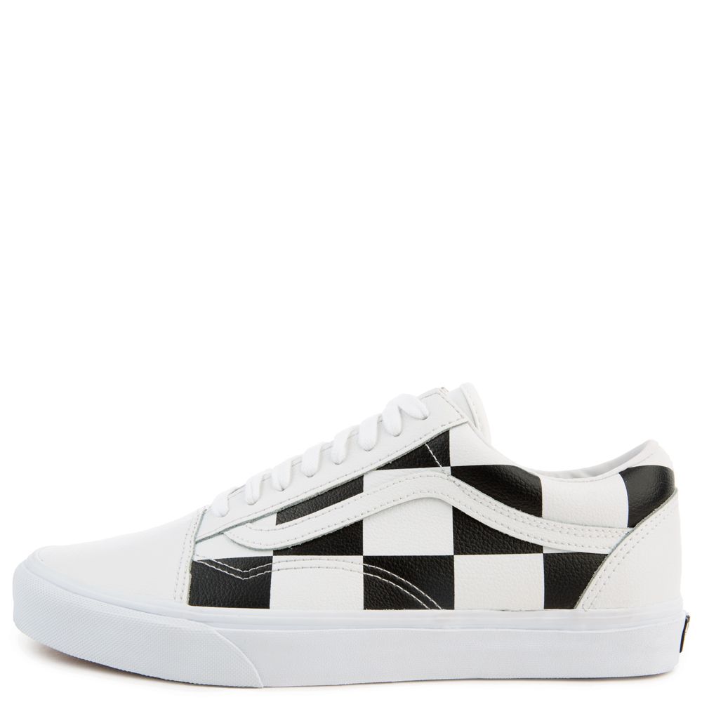 Leather Checkerboard Old Skool