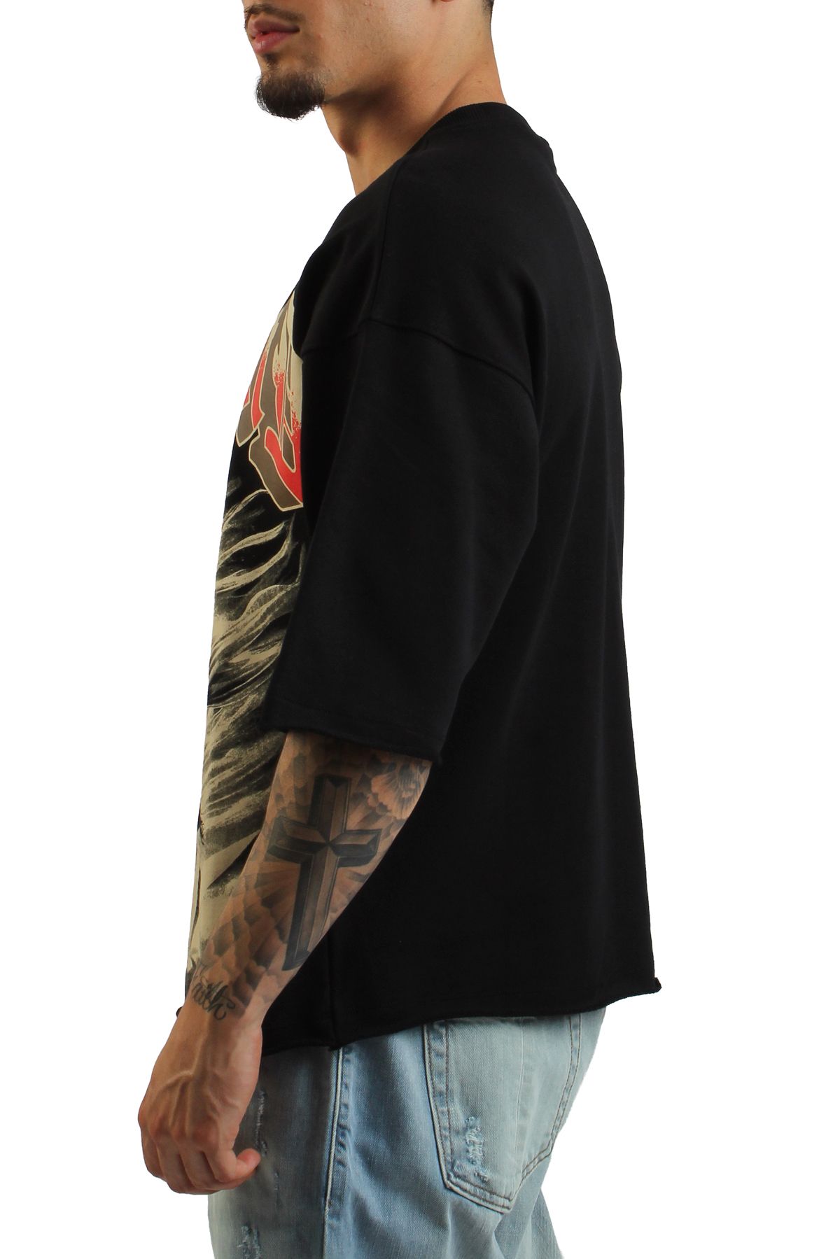 AKS Diamond In The Dirt French Terry Cropped Shirt AKDEC24TS_01A