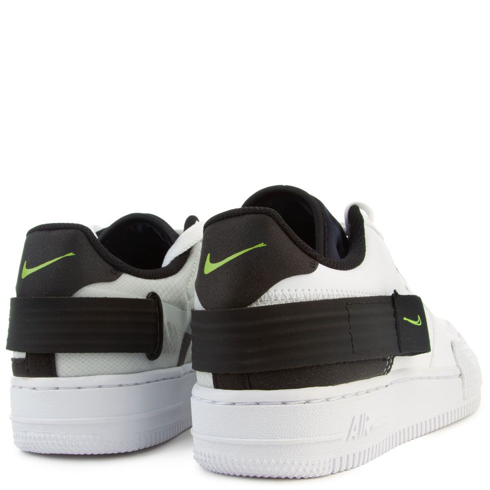 nike air force 1 type white volt black white