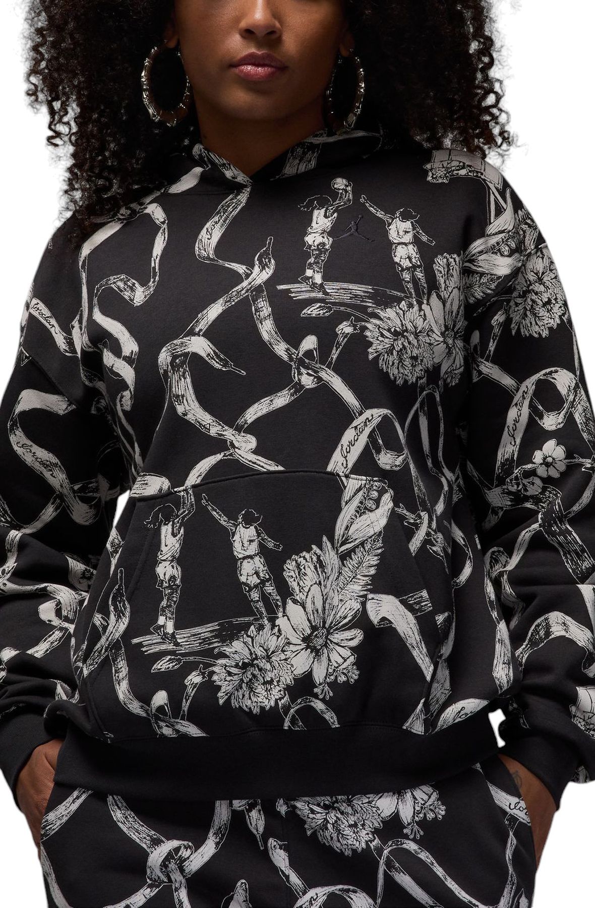 JORDAN Brooklyn Fleece Printed Pullover HF0440 045 - Shiekh