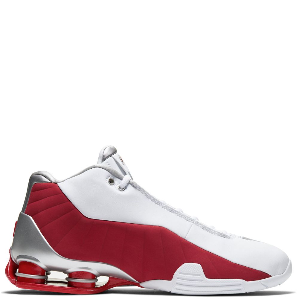 nike shox bb4 white red
