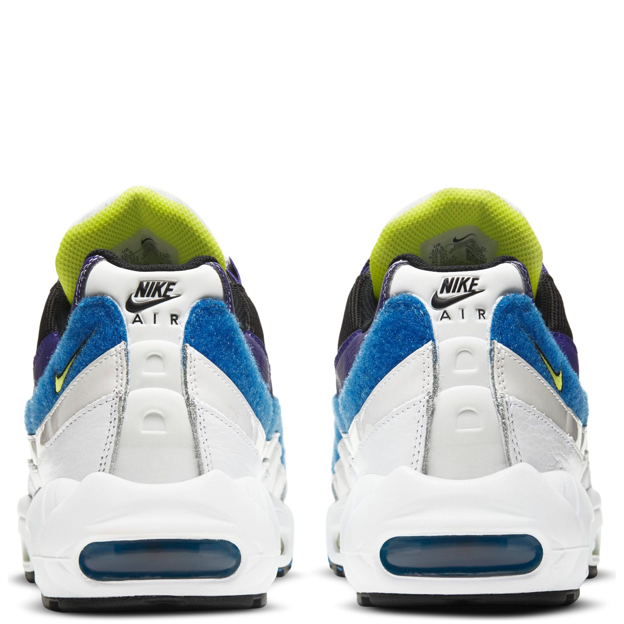 Nike Air Max 95 White Black Blue Gaze - Size 9 Men