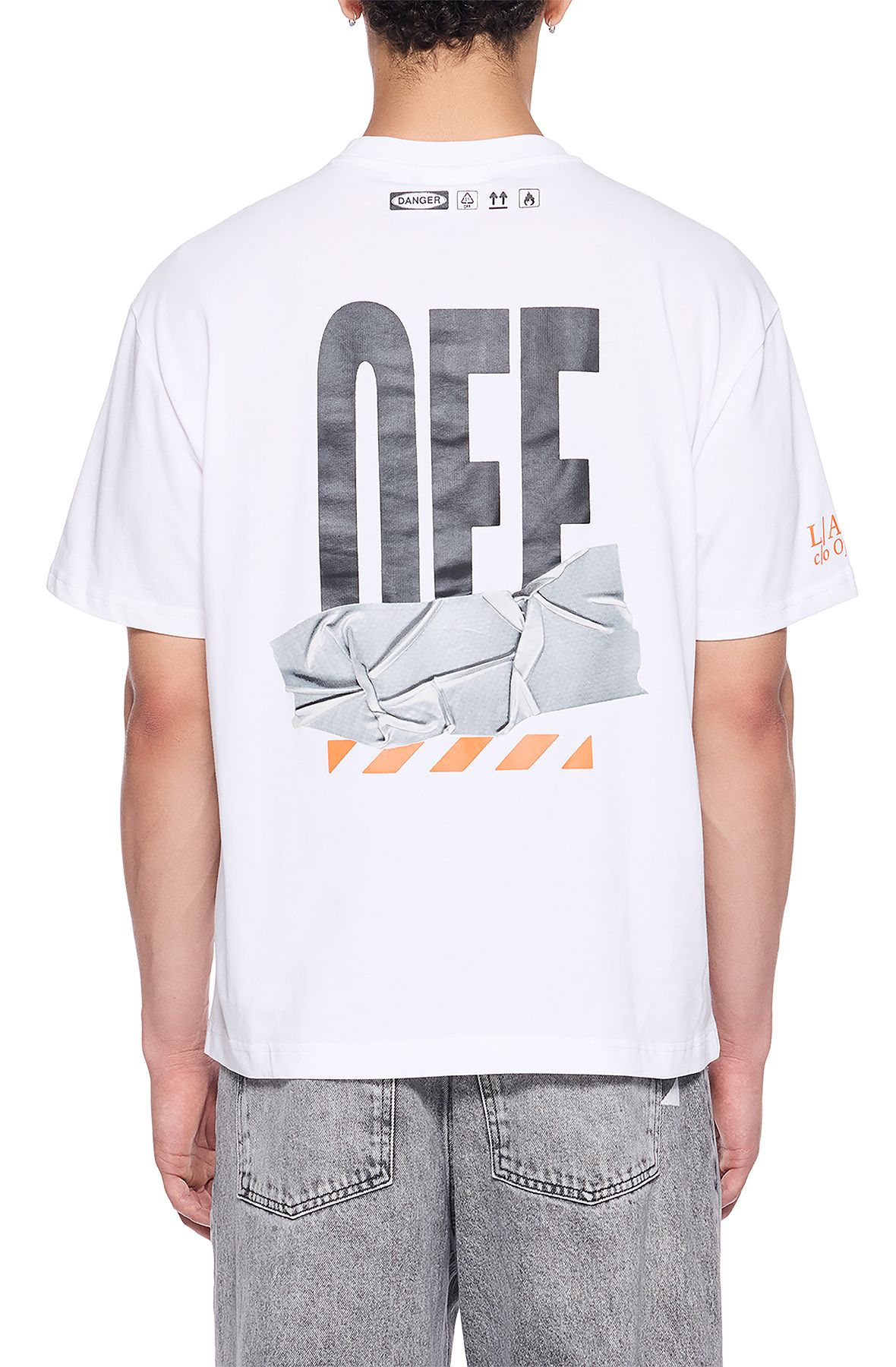 LAB CO OFF WHITE Duty T-shirt 44LABF26T082-100 - Shiekh