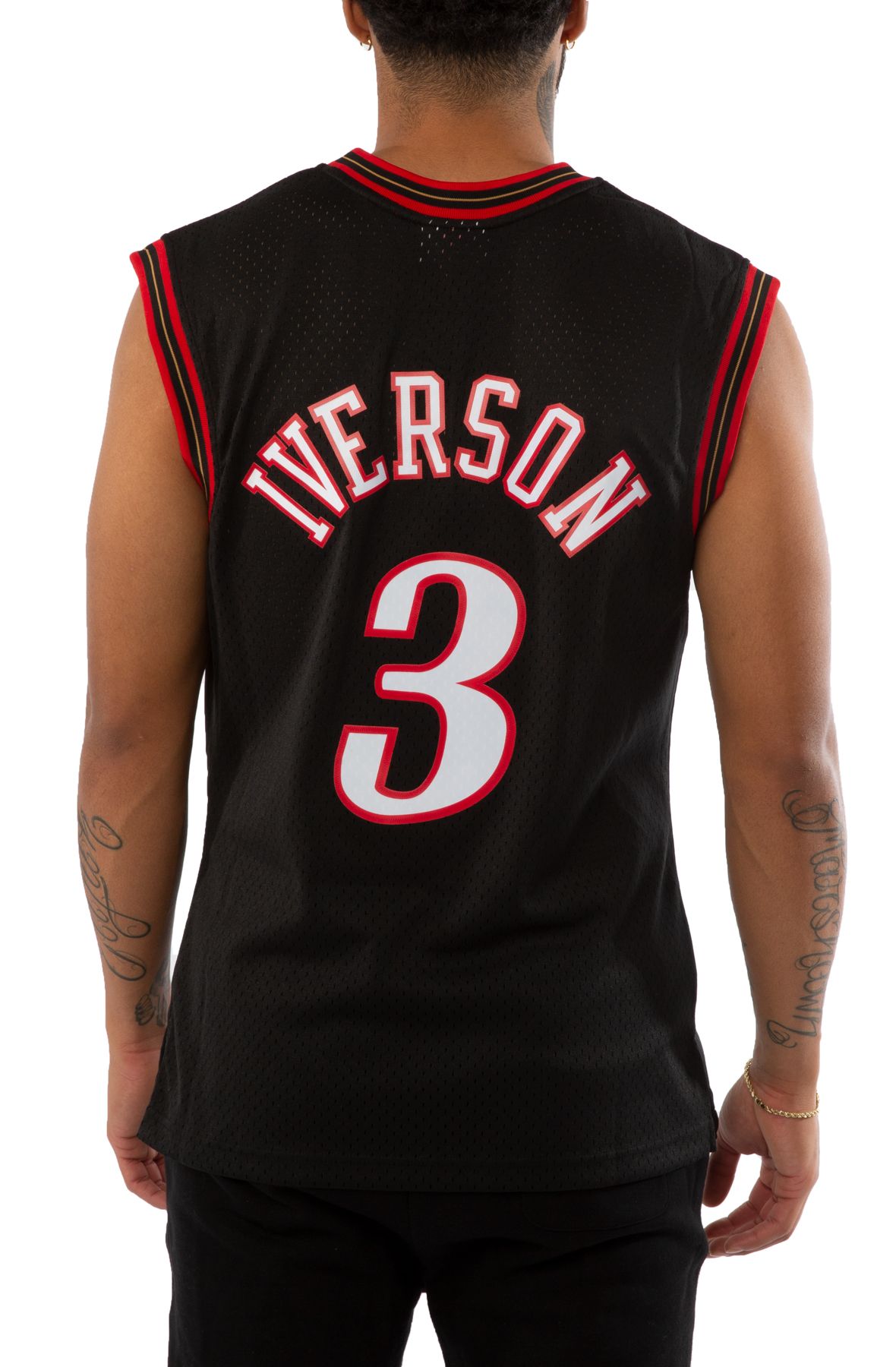 Mitchell & Ness NBA Philadelphia 76ers 2.0 Allen Iverson Trikot Herren  weiß/rot, S : : Fashion