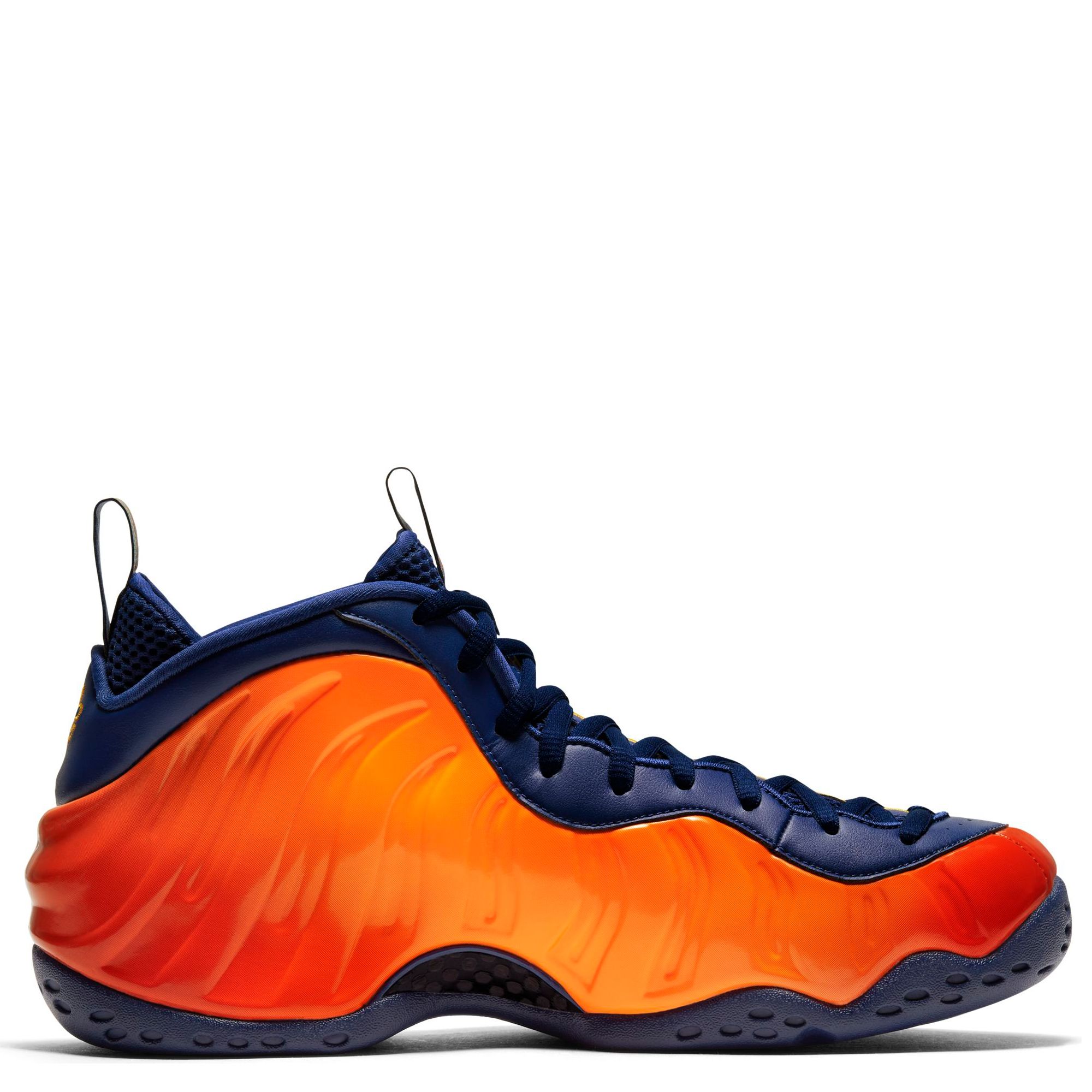 blue and orange nike foamposite