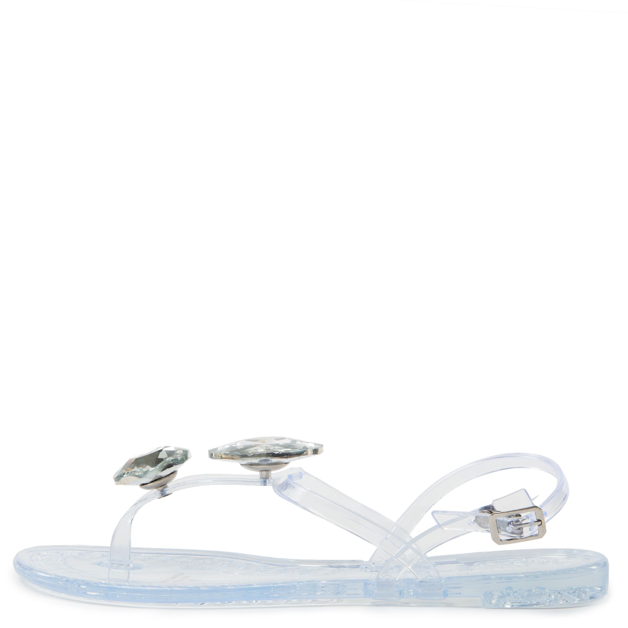 Liliana Jelli-66 Butterfly Gem Thong Sandals Black